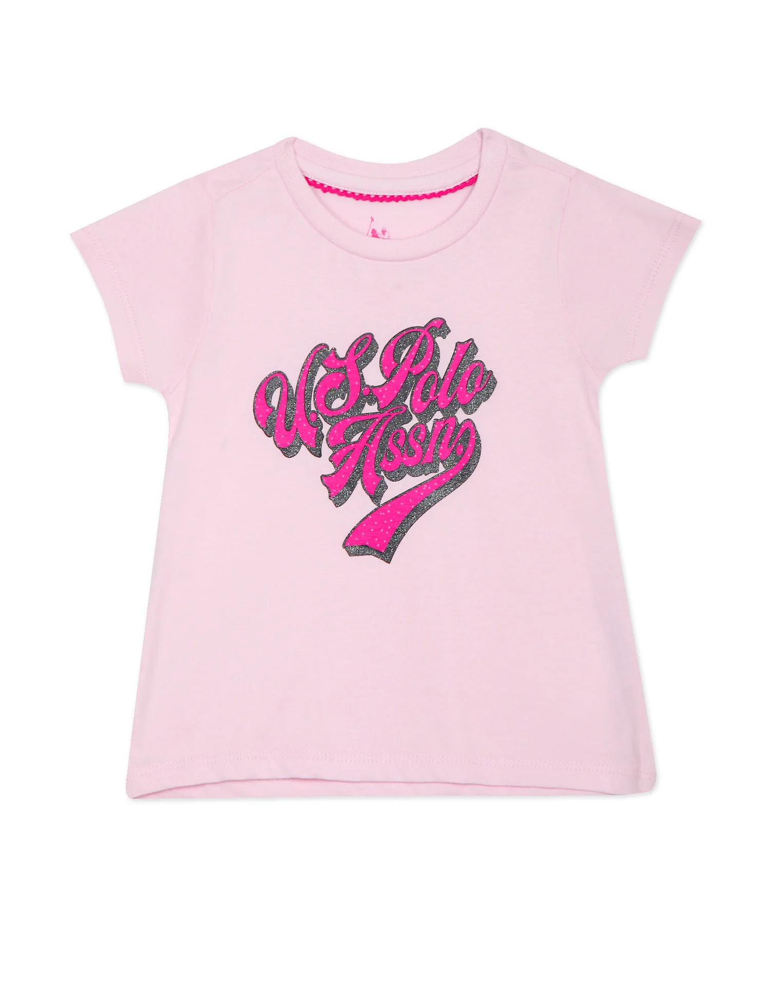 Crew Neck Brand Print T-Shirt
