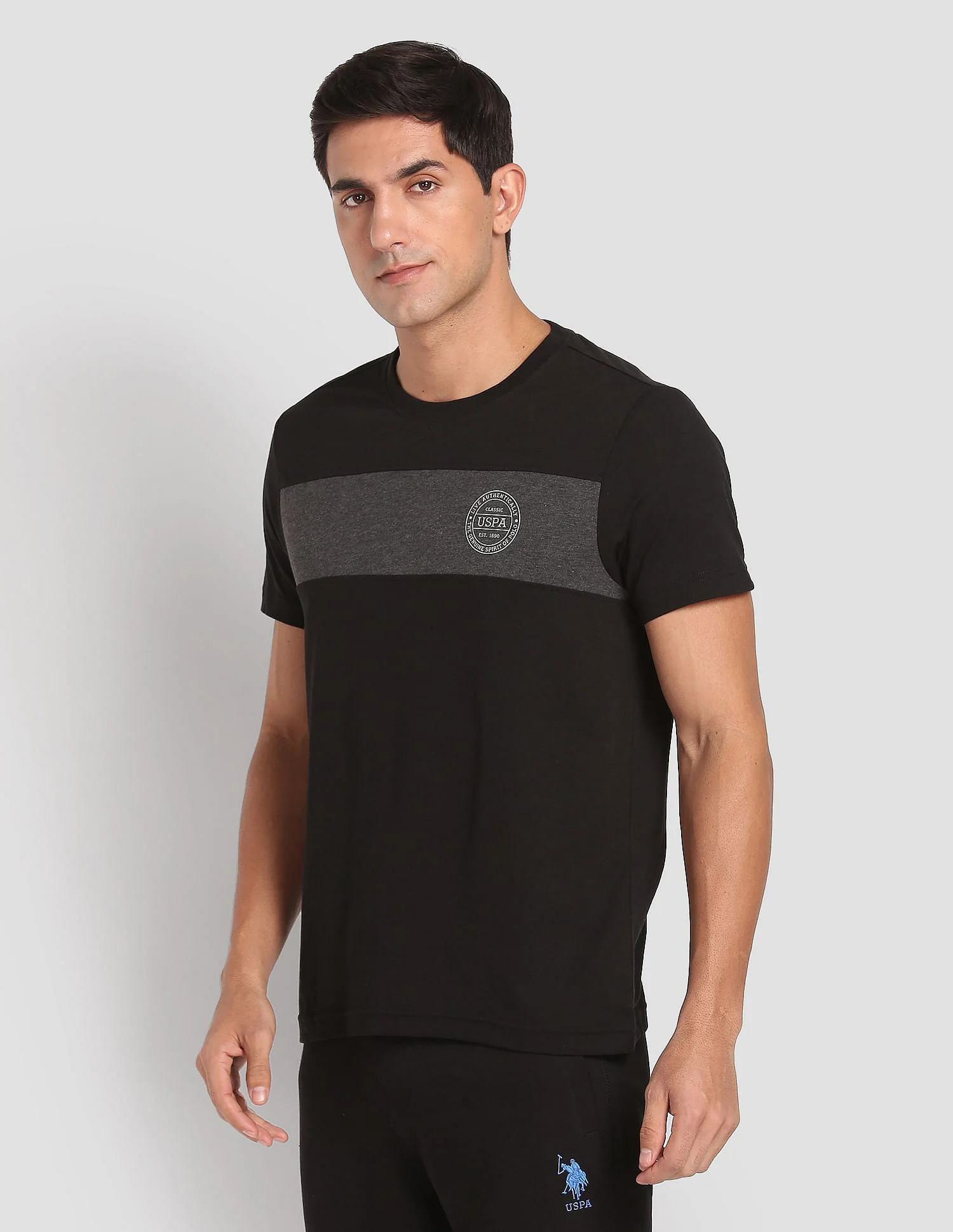 Crew Neck Colour Block I681 Lounge T-Shirt - Pack Of 1 - Image 4