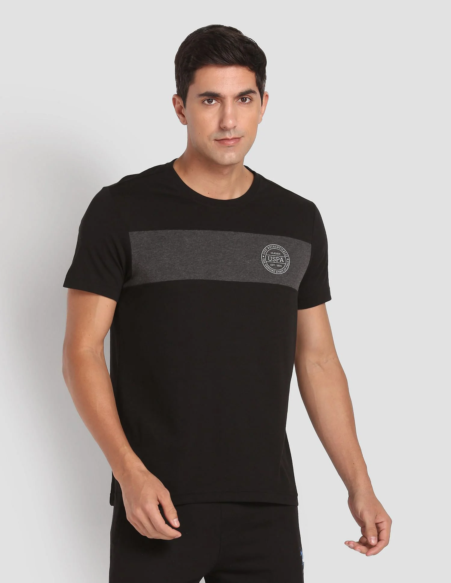 Crew Neck Colour Block I681 Lounge T-Shirt - Pack Of 1 - Image 6