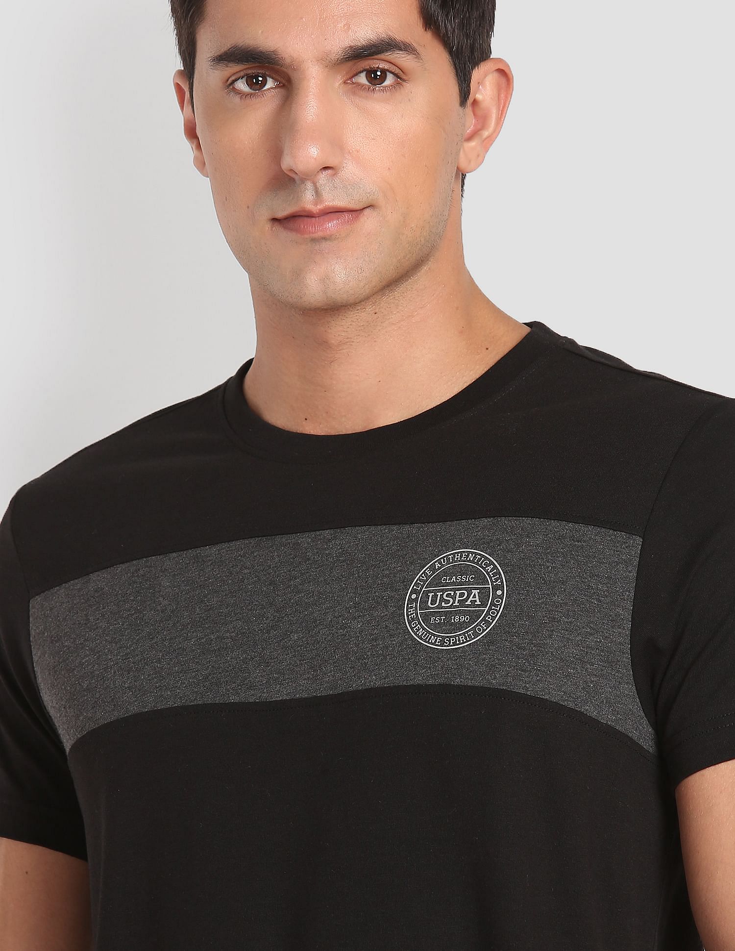 Crew Neck Colour Block I681 Lounge T-Shirt - Pack Of 1 - Image 7