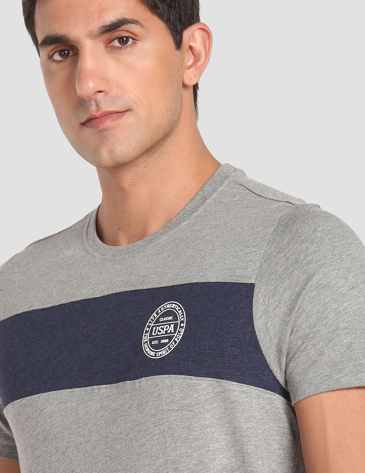 Crew Neck Colour Block I681 Lounge T-Shirt - Pack Of 1 - Image 6
