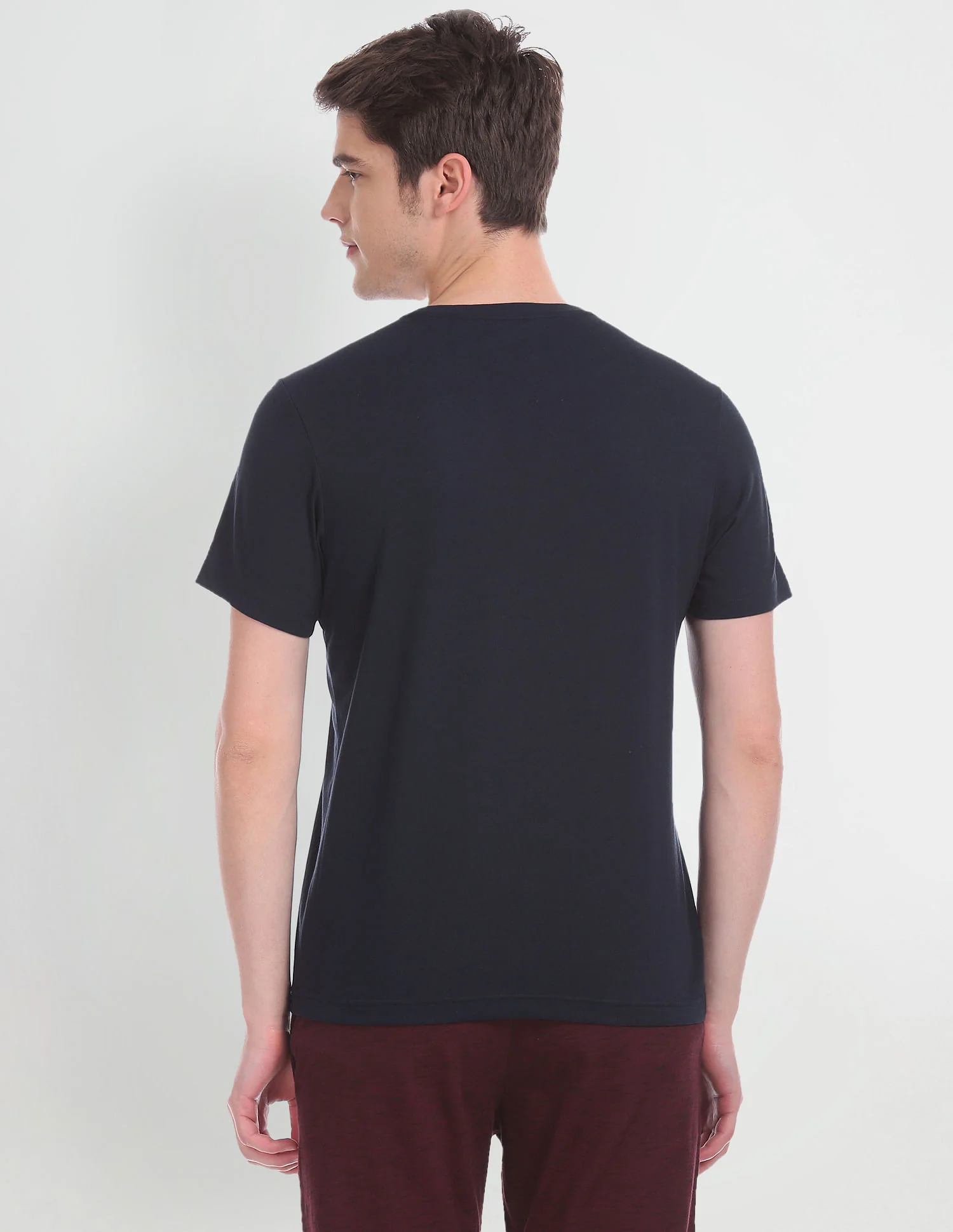 Crew Neck Colour Block I681 Lounge T-Shirt - Pack Of 1 - Image 4