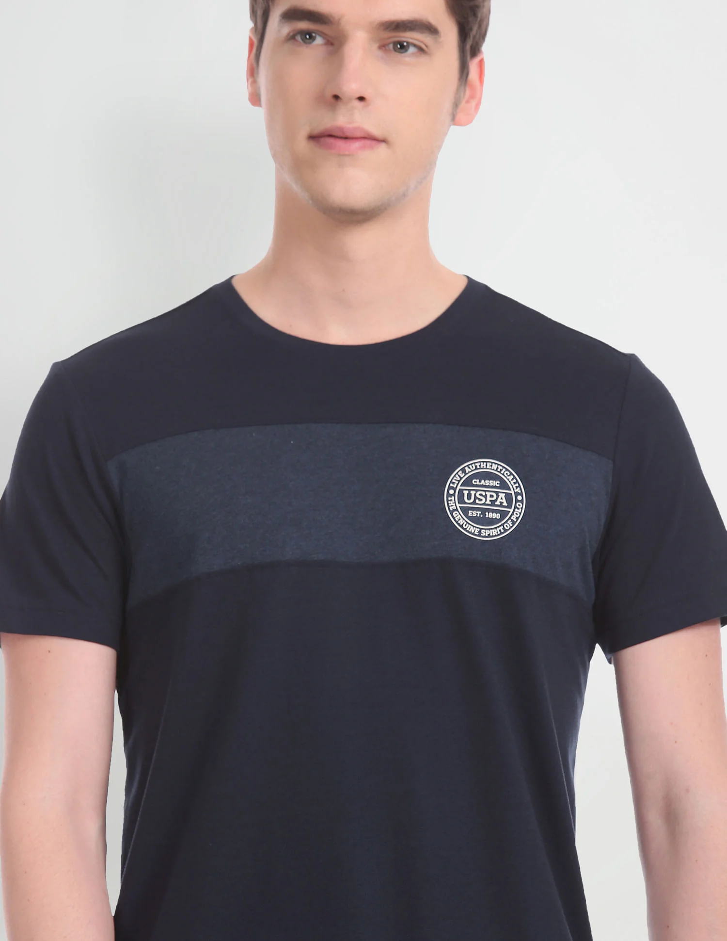 Crew Neck Colour Block I681 Lounge T-Shirt - Pack Of 1 - Image 5