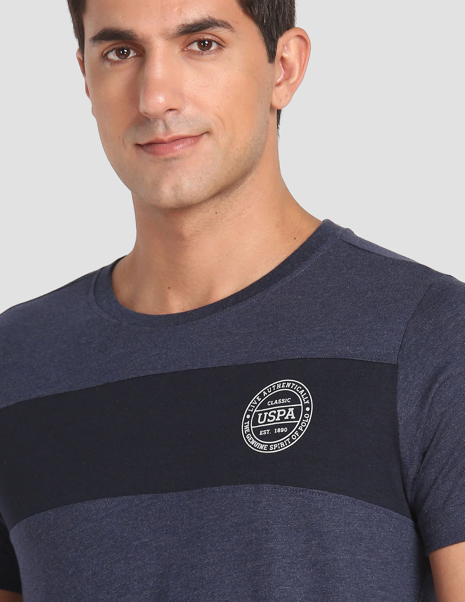 Crew Neck Colour Block I681 Lounge T-Shirt - Pack Of 1 - Image 7