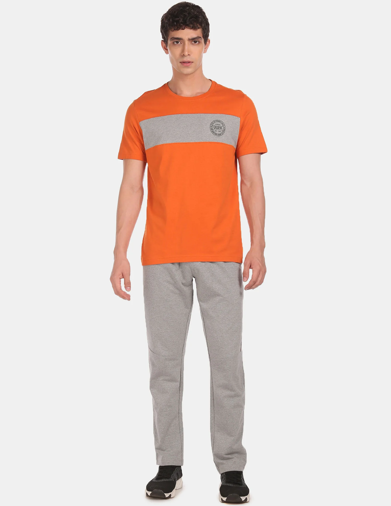 Crew Neck Colour Block I681 Lounge T-Shirt - Pack Of 1 - Image 2