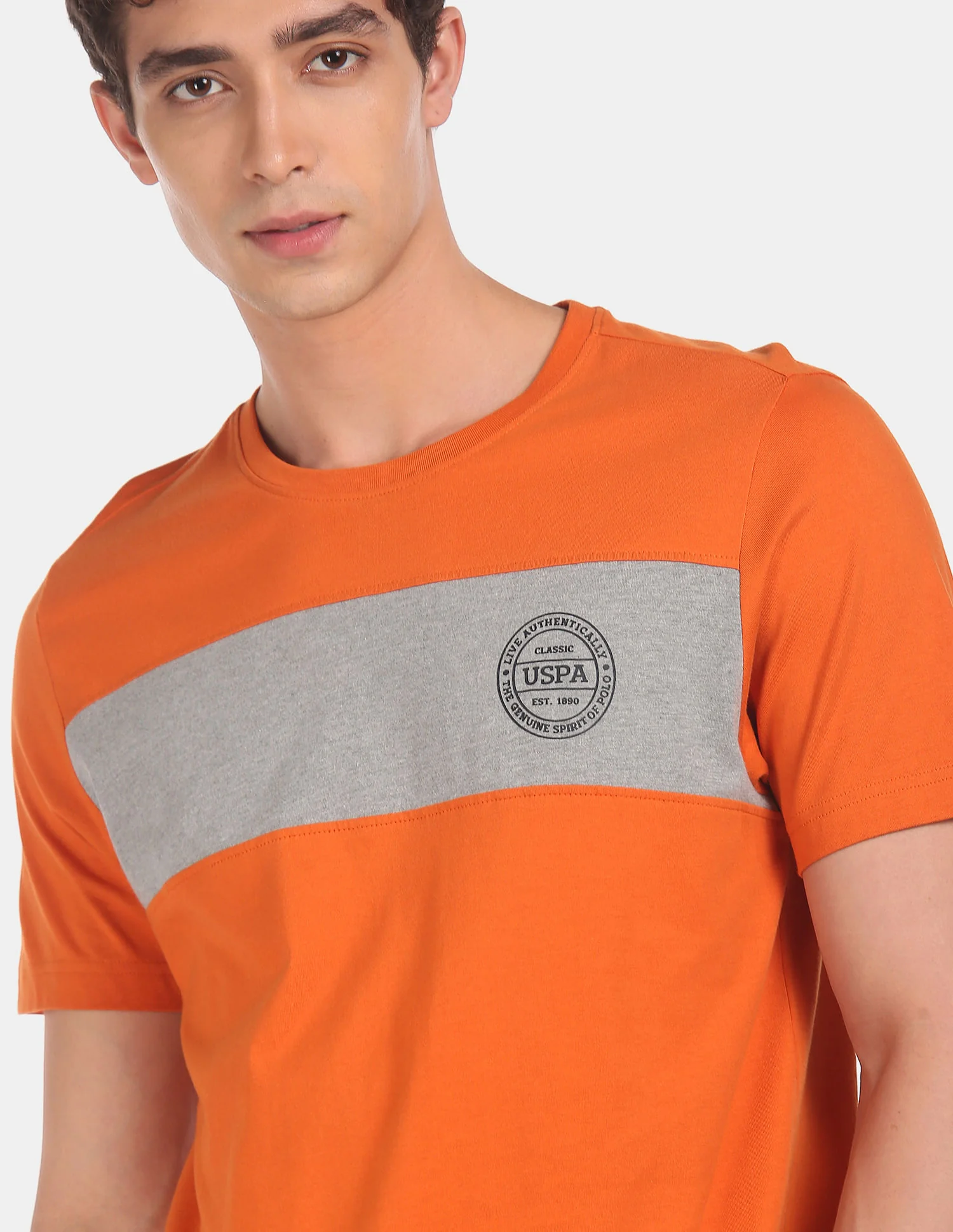 Crew Neck Colour Block I681 Lounge T-Shirt - Pack Of 1 - Image 5