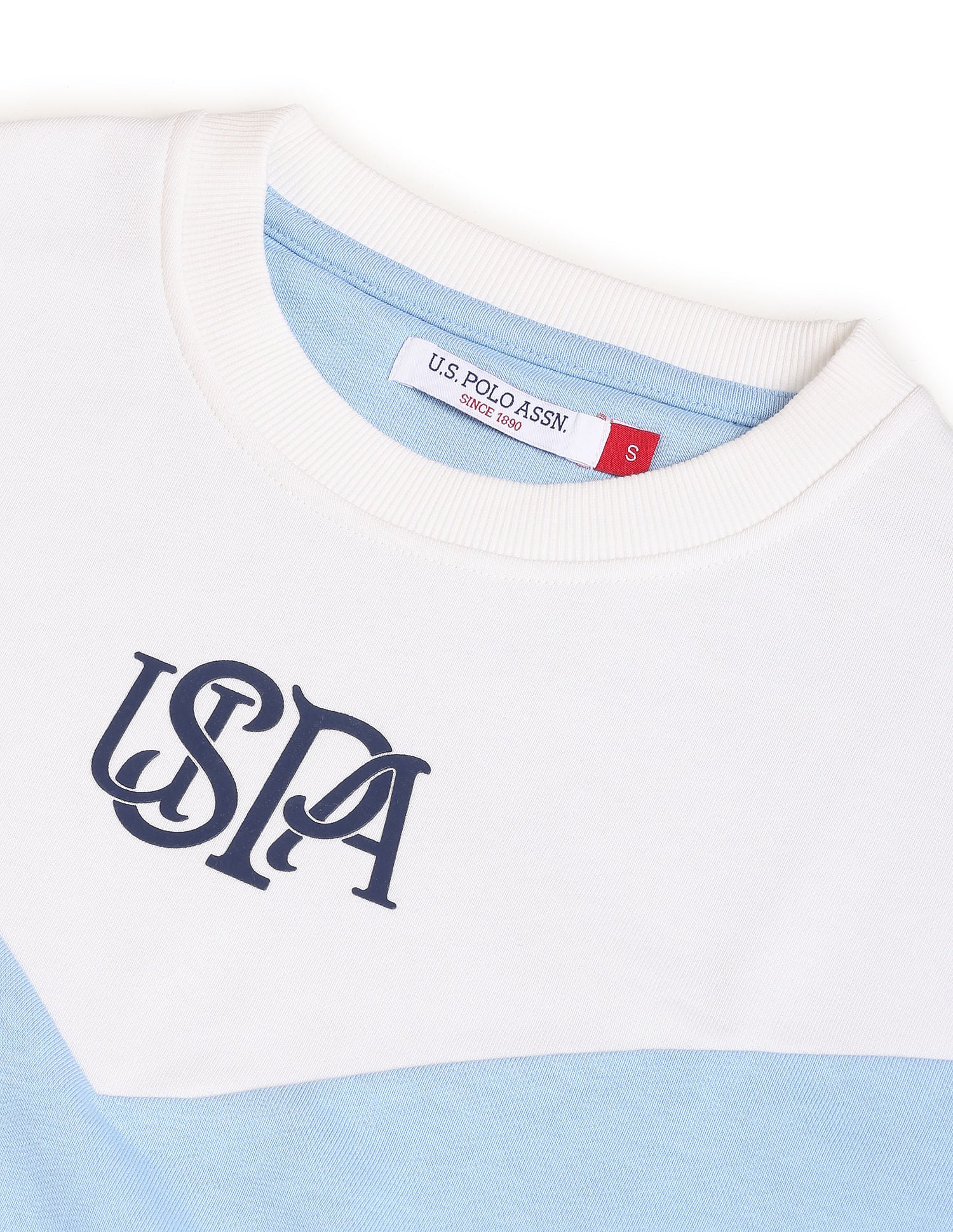 Crew Neck Colour Block Sweatshirt - Image 2