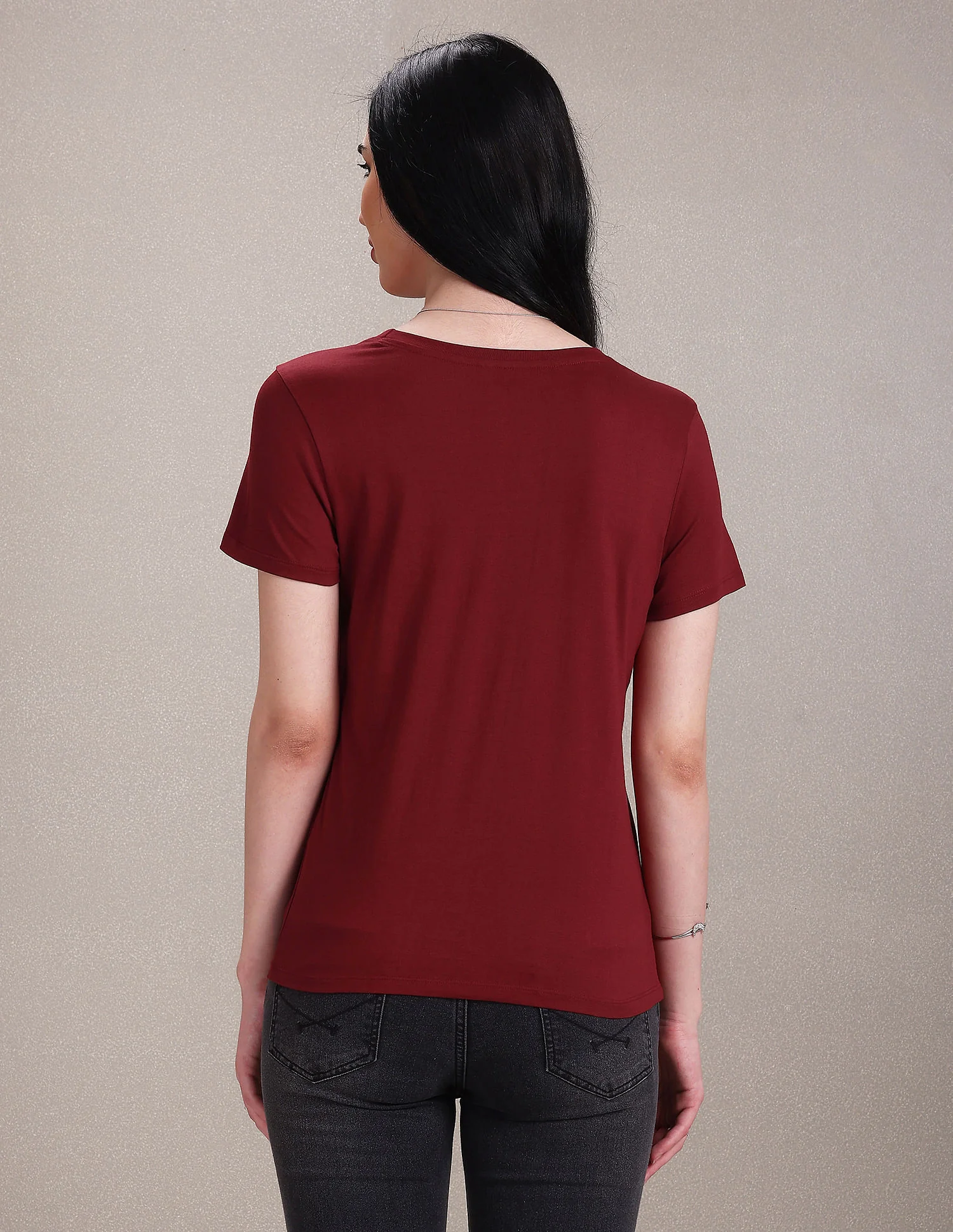 Crew Neck Embellished Logo T-Shirt - Image 5
