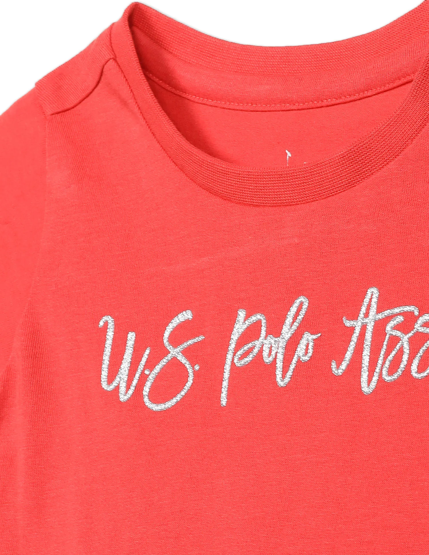 Crew Neck Embroidered Logo T Shirt - Image 3