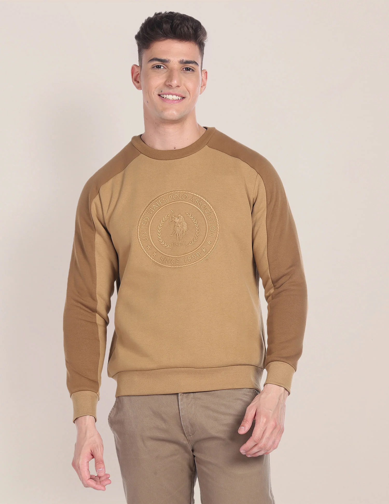 Crew Neck Embroidered Sweatshirt - Image 6
