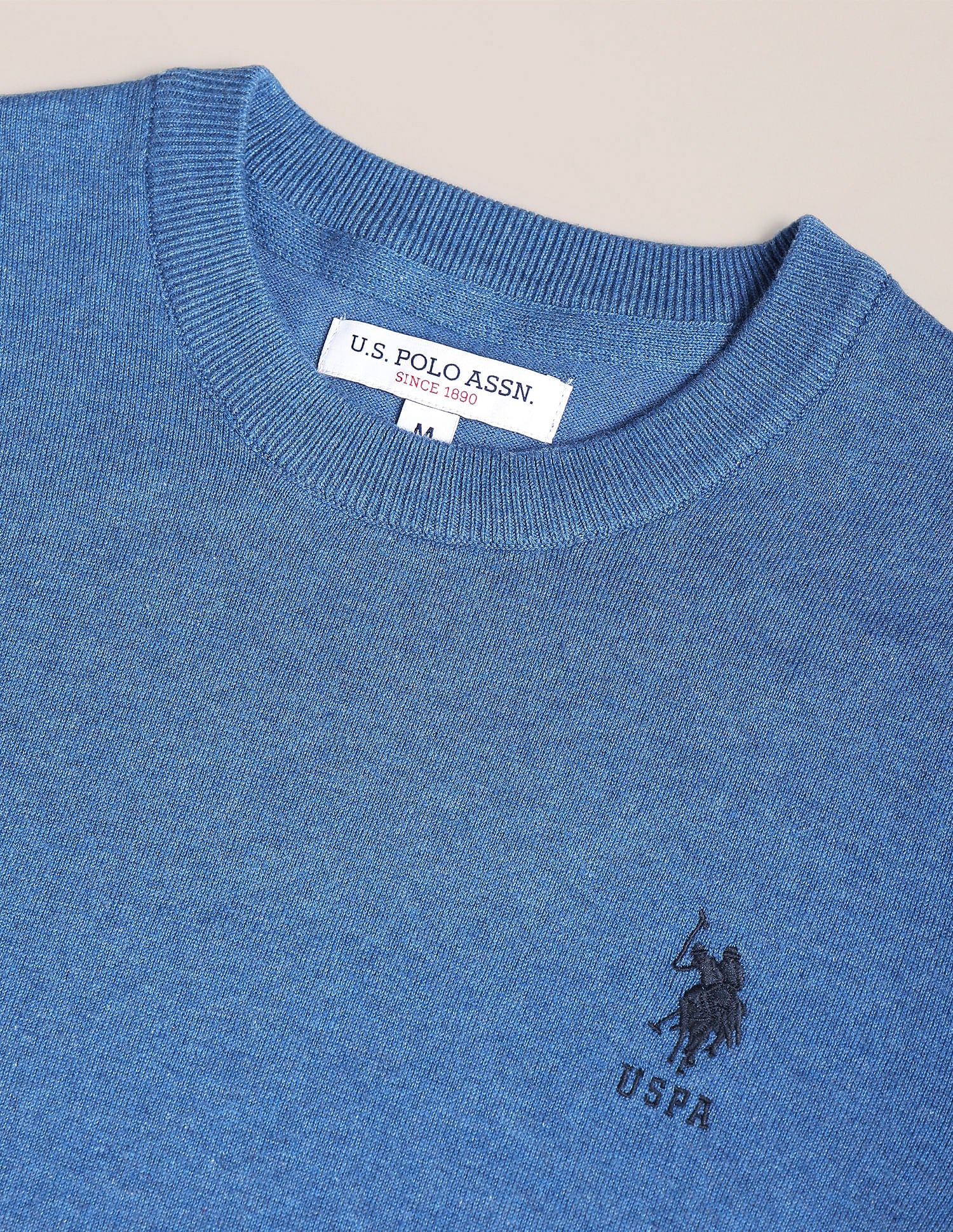 Crew Neck Heathered Sweater - Image 2