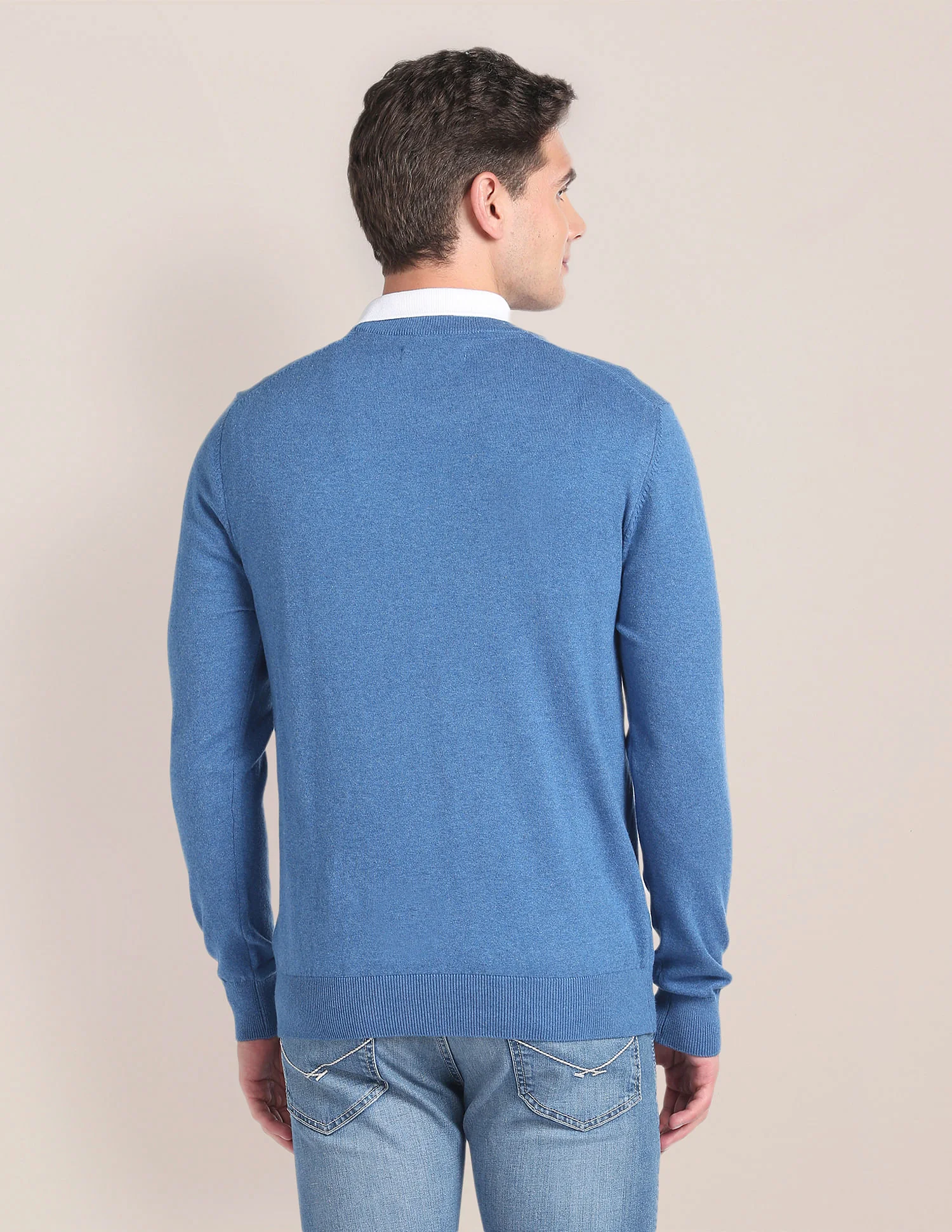 Crew Neck Heathered Sweater - Image 5