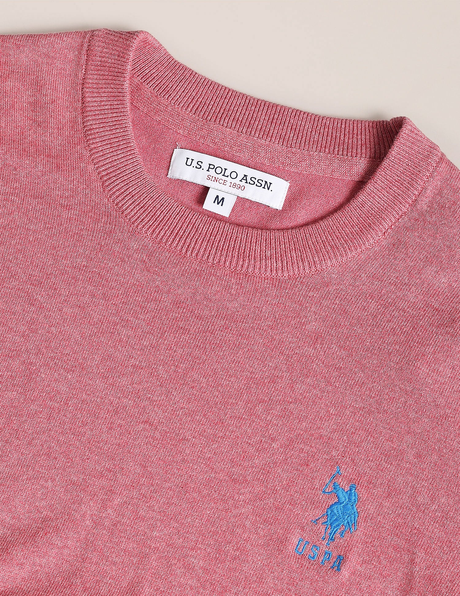 Crew Neck Heathered Sweater - Image 2