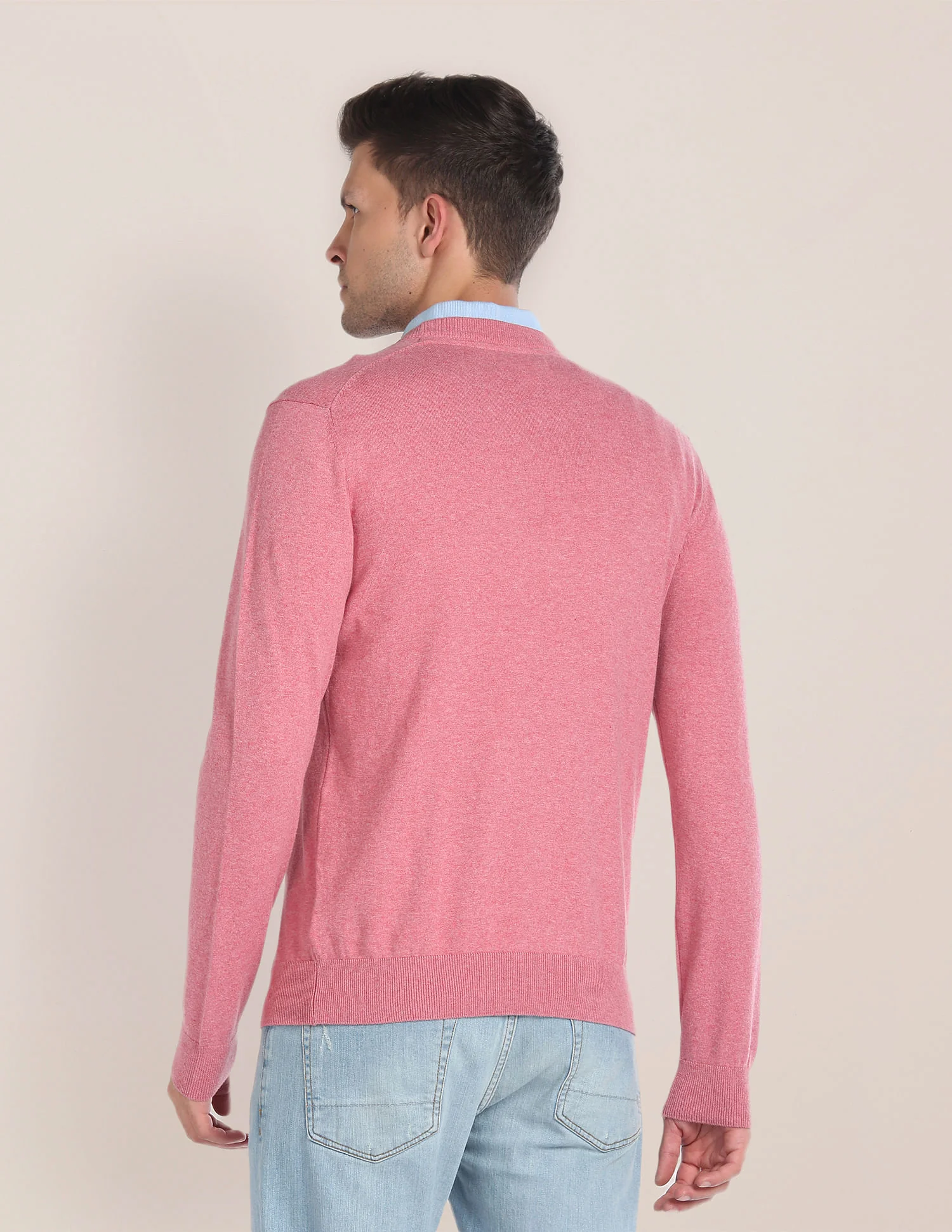 Crew Neck Heathered Sweater - Image 5