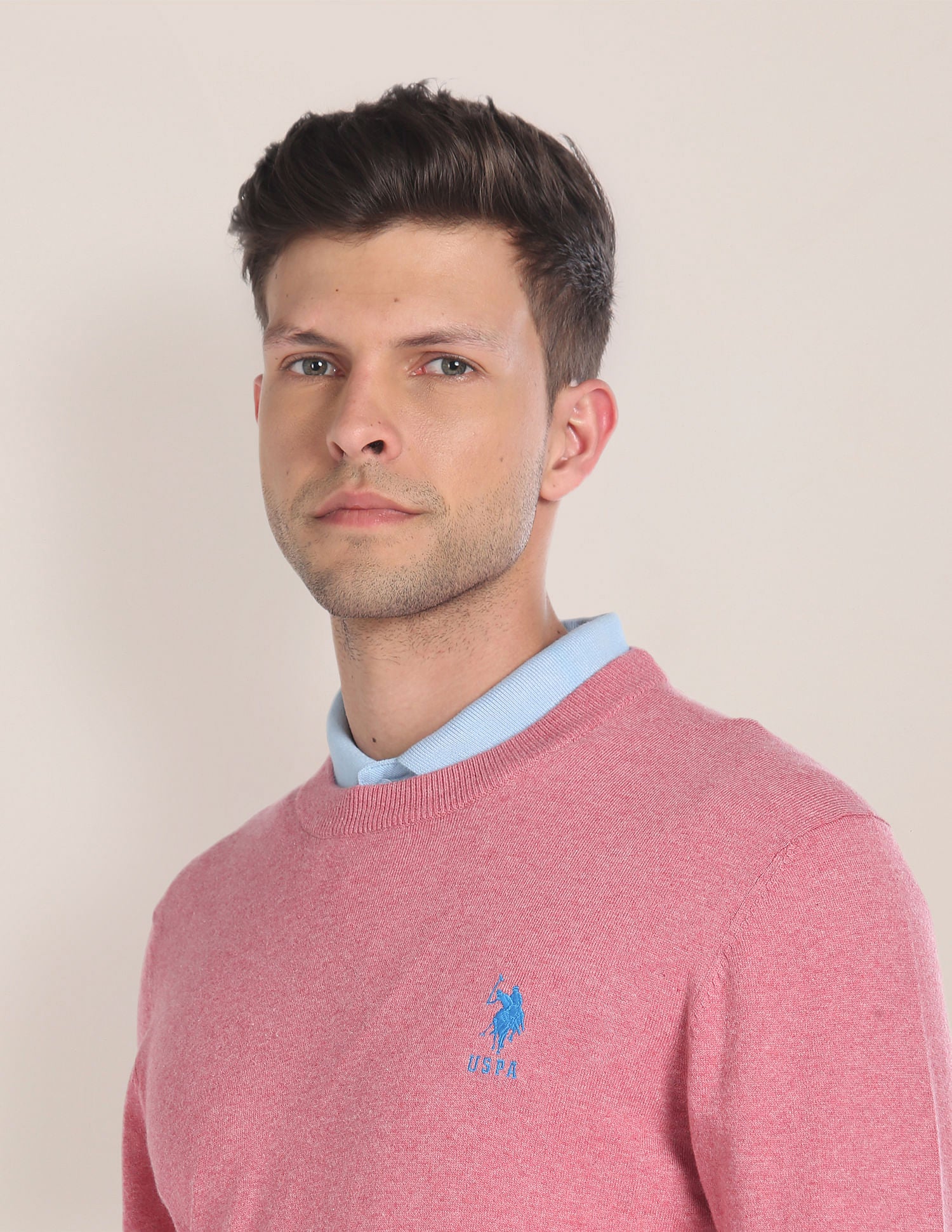 Crew Neck Heathered Sweater - Image 7