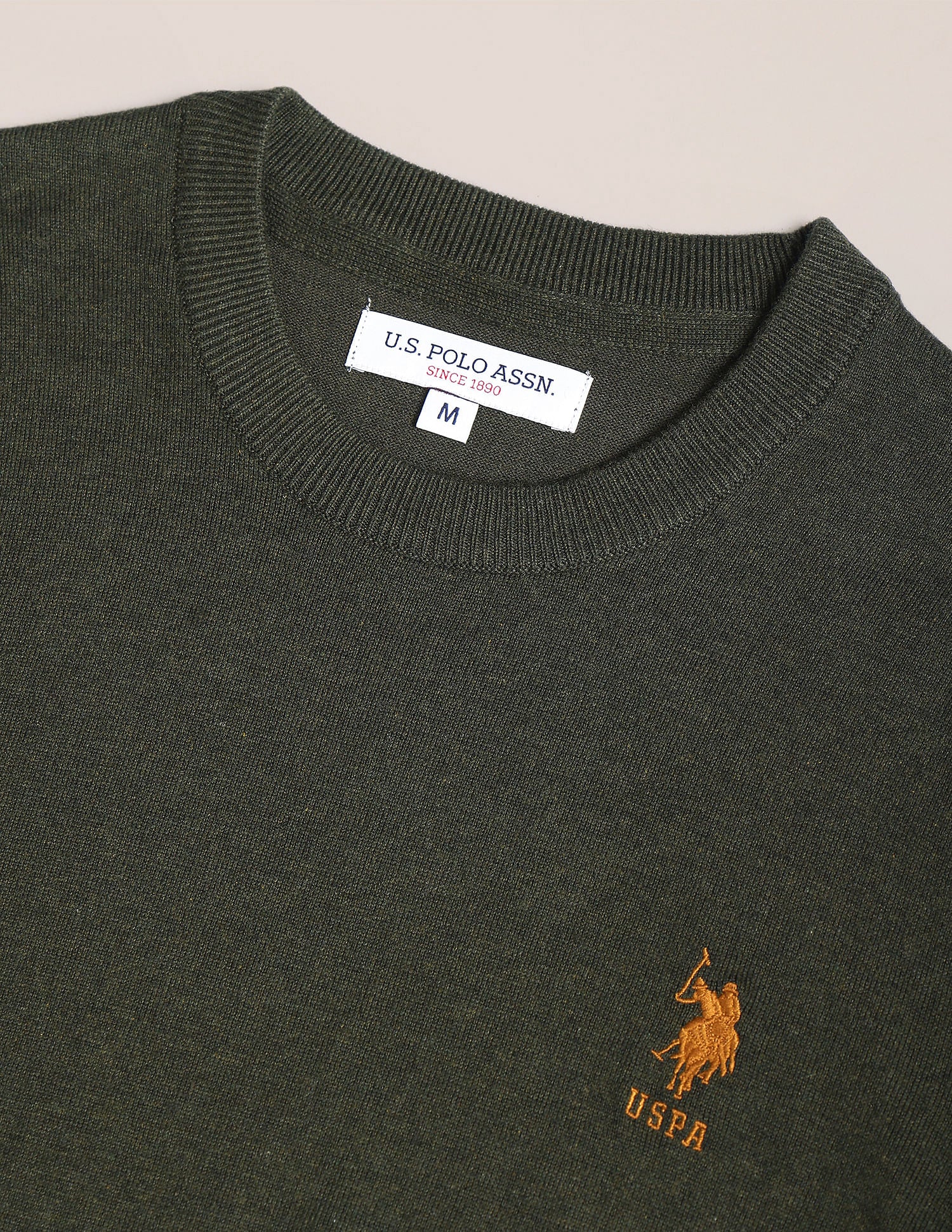 Crew Neck Heathered Sweater - Image 2
