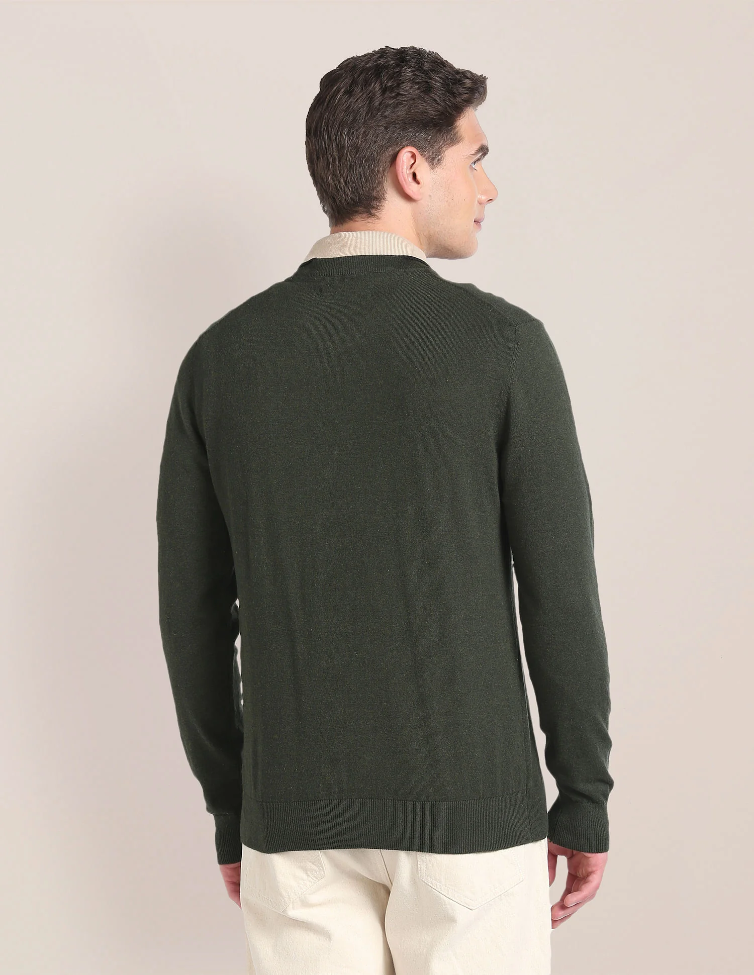 Crew Neck Heathered Sweater - Image 5