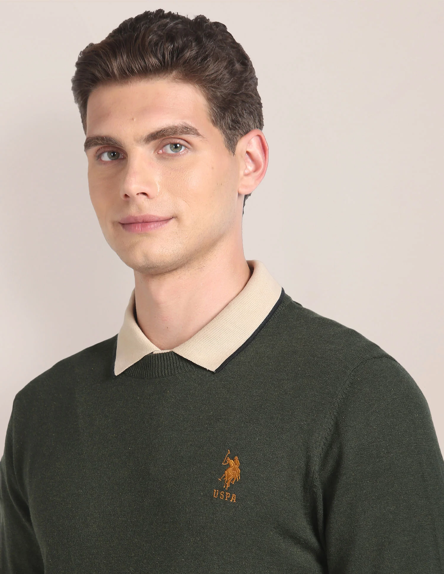 Crew Neck Heathered Sweater - Image 7