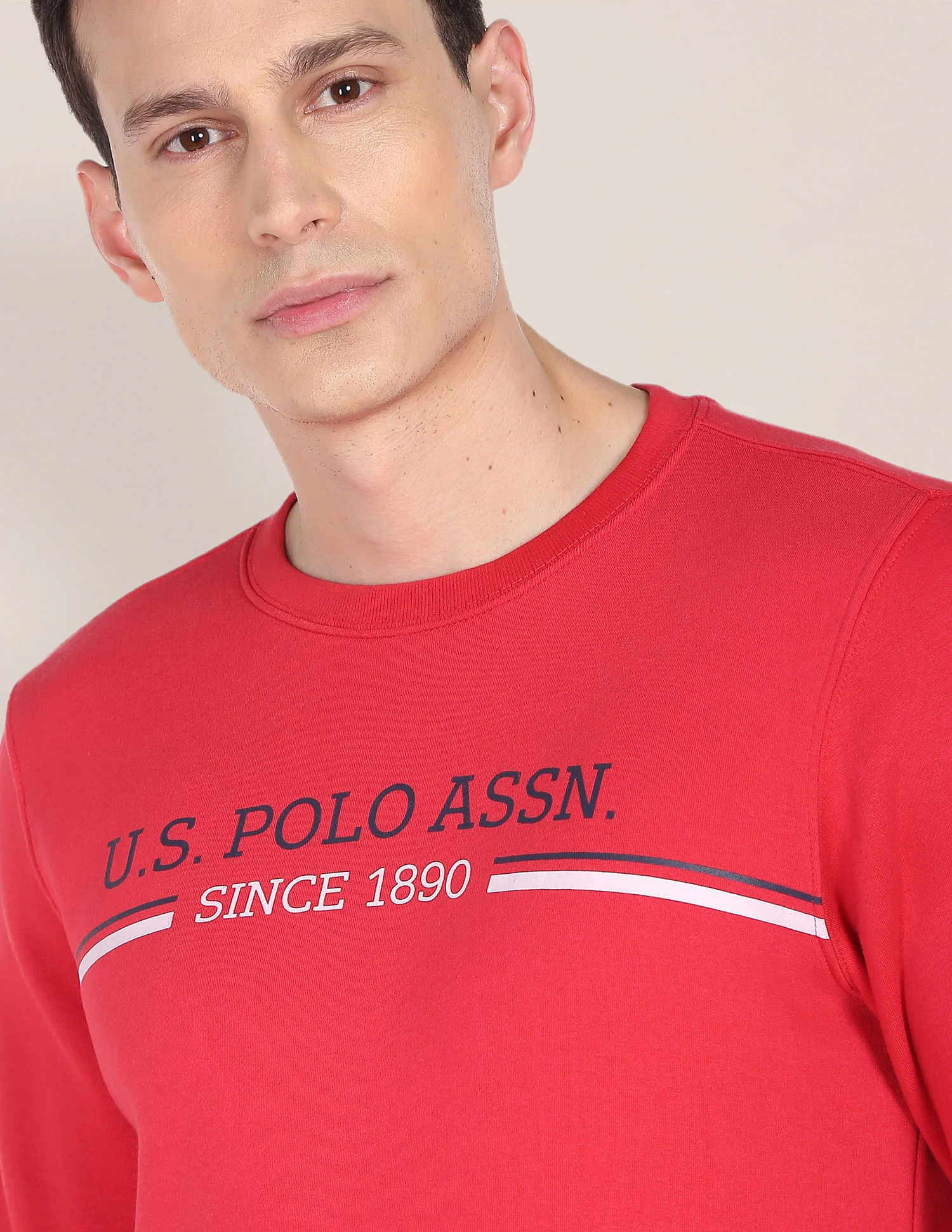 Crew Neck Printed Logo Sweatshirt - Image 7
