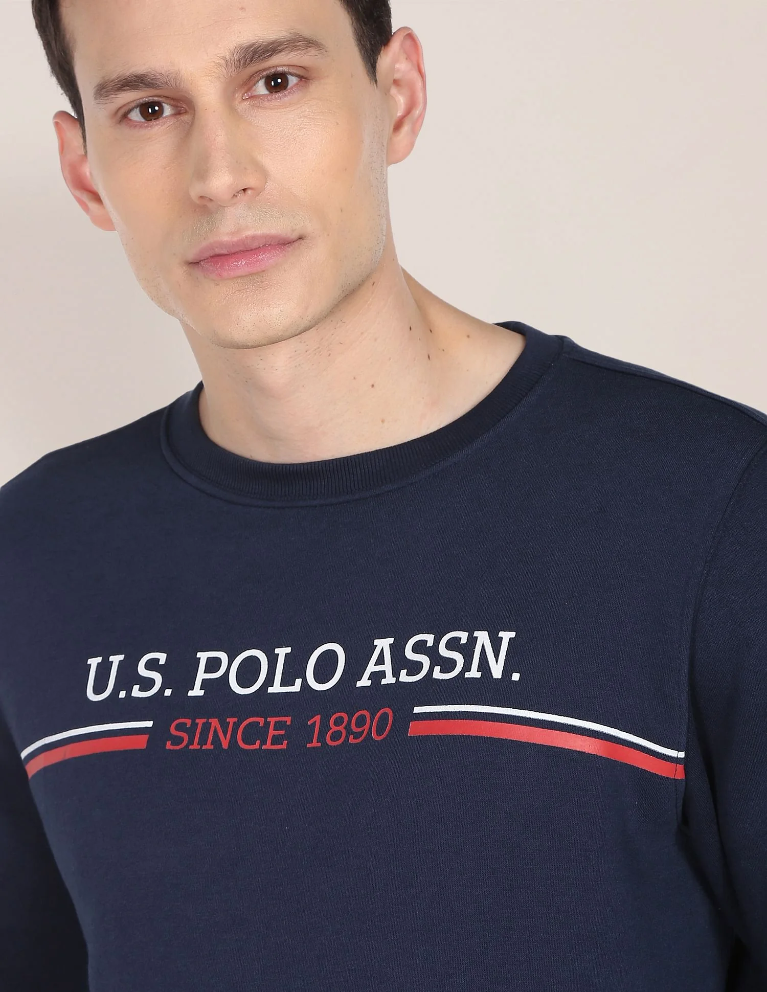 Crew Neck Printed Logo Sweatshirt - Image 7
