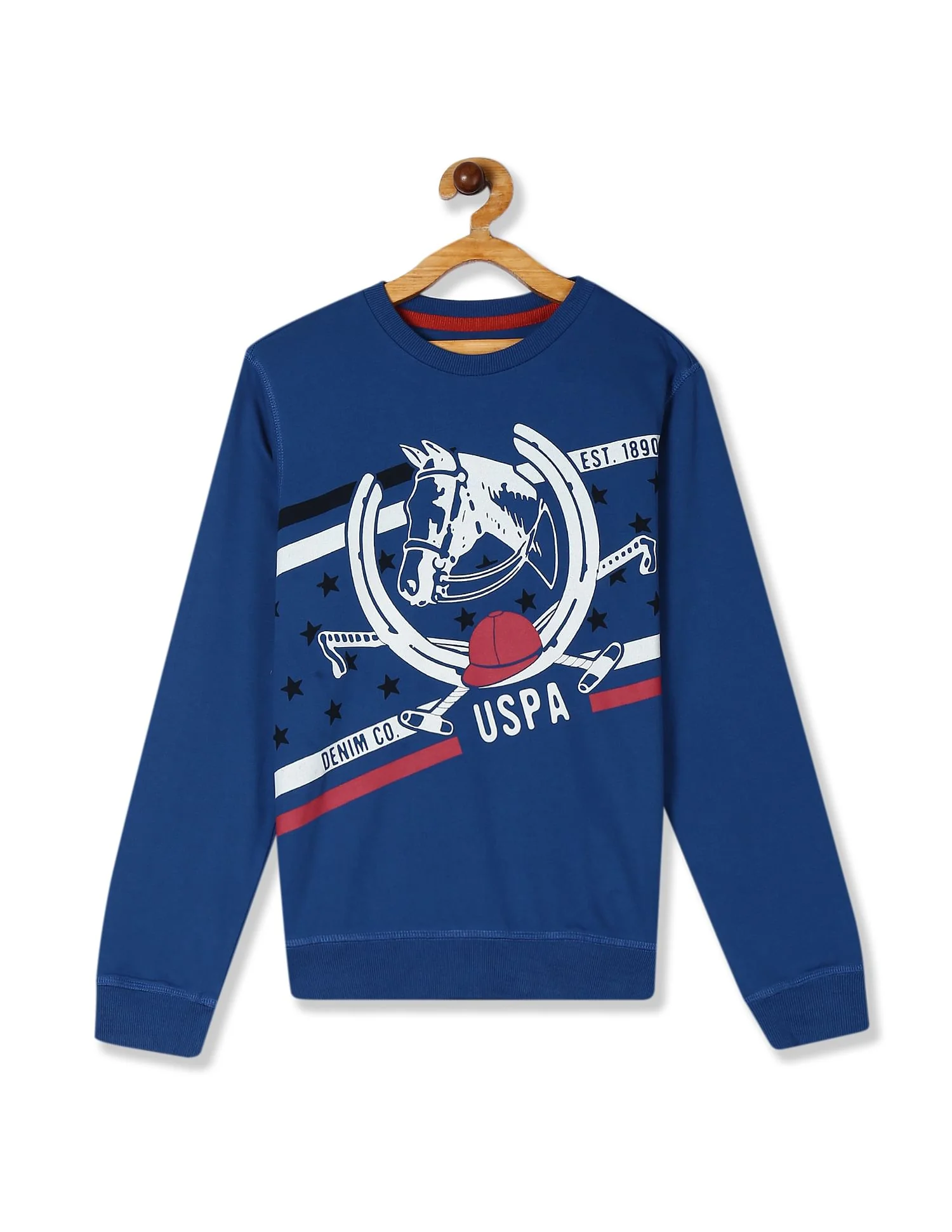 Crew Neck Printed Sweatshirt
