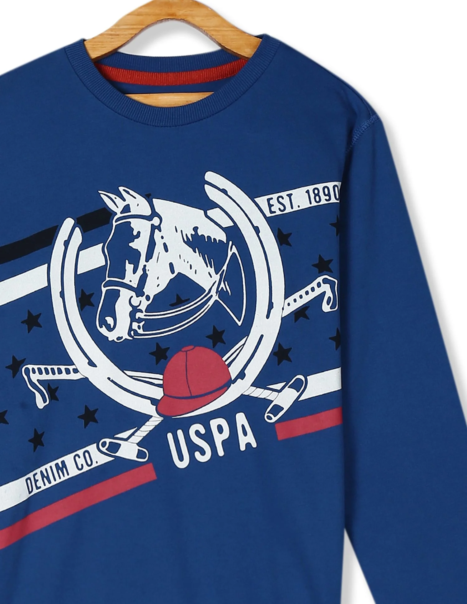 Crew Neck Printed Sweatshirt - Image 3