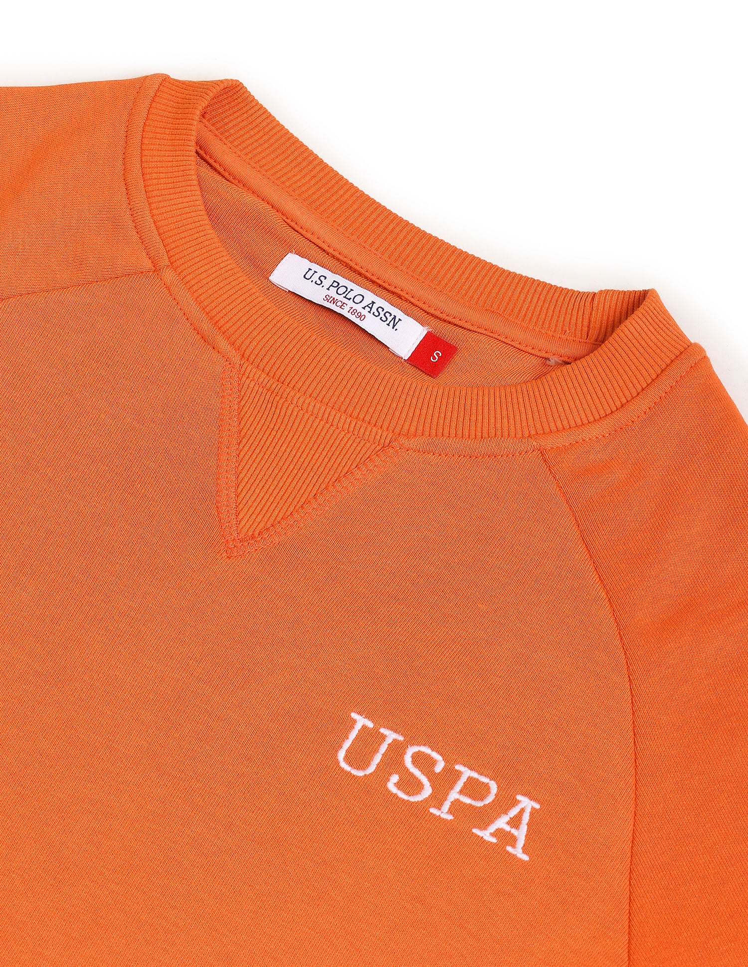 Crew Neck Raglan Sleeve Solid Sweatshirt - Image 2