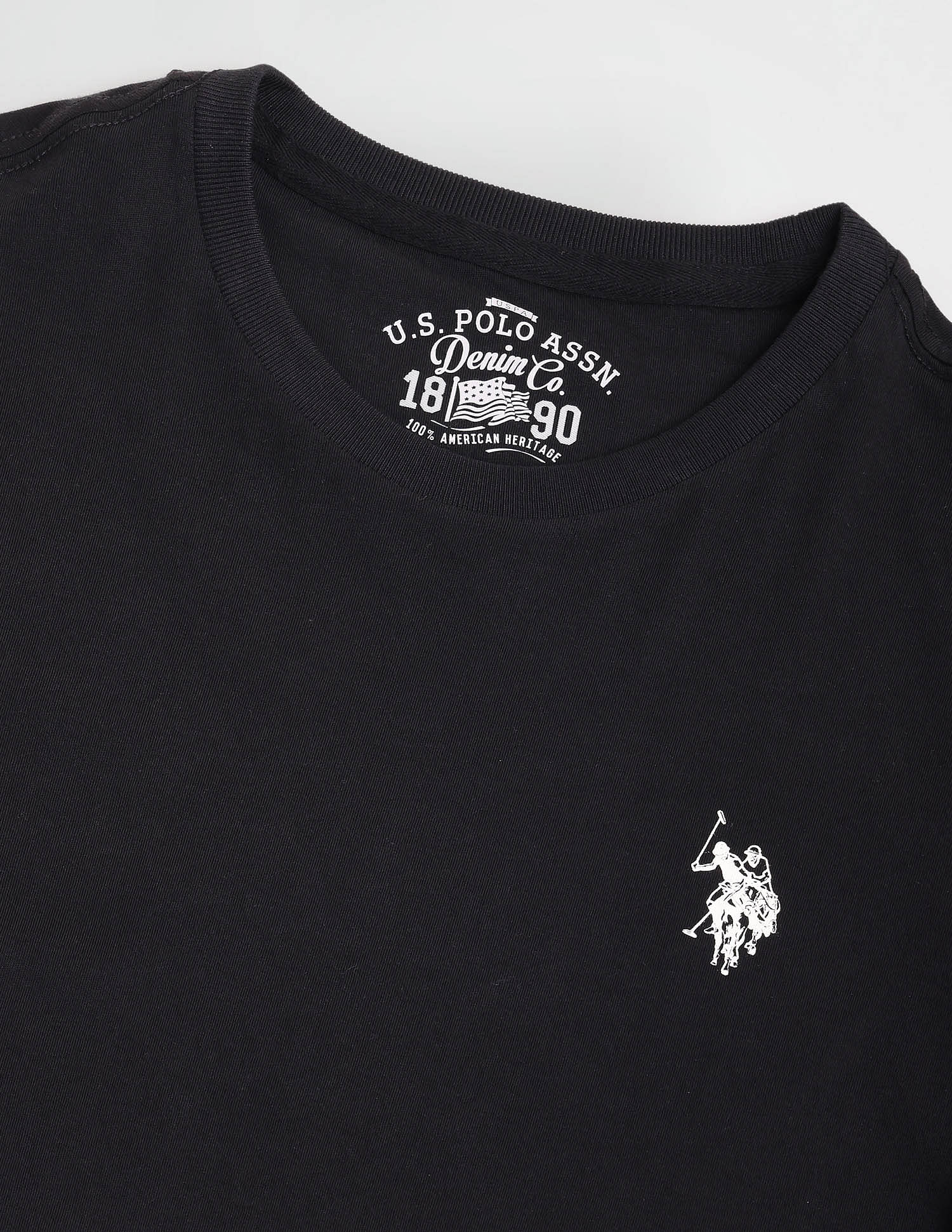 Crew Neck Sleeve Print T-Shirt - Image 2