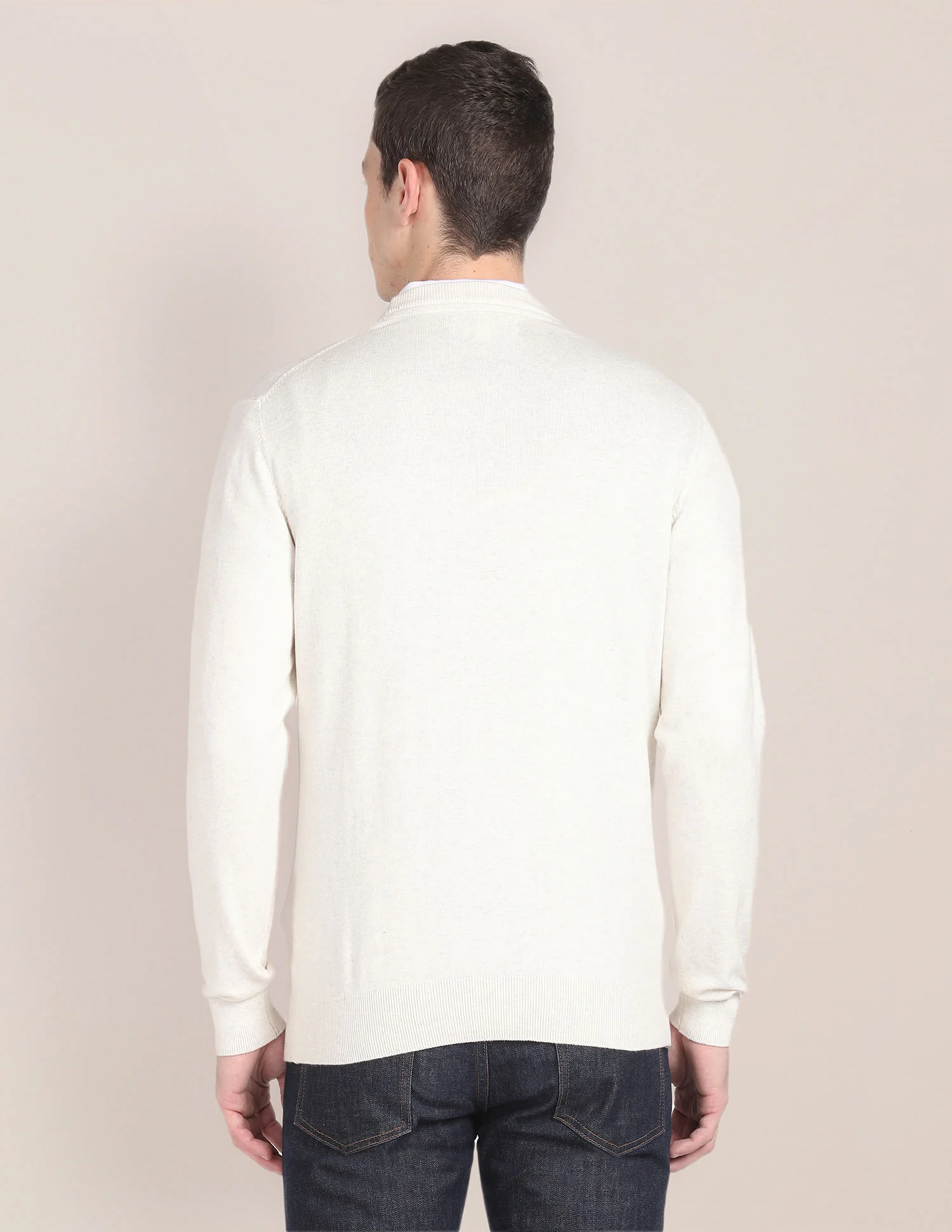 Crew Neck Solid Sweater - Image 5