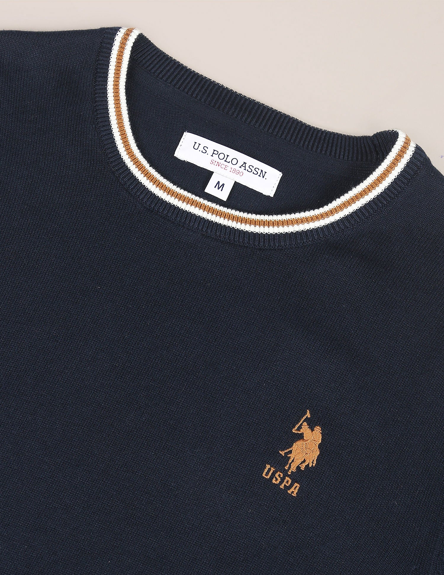 Crew Neck Solid Sweater - Image 2