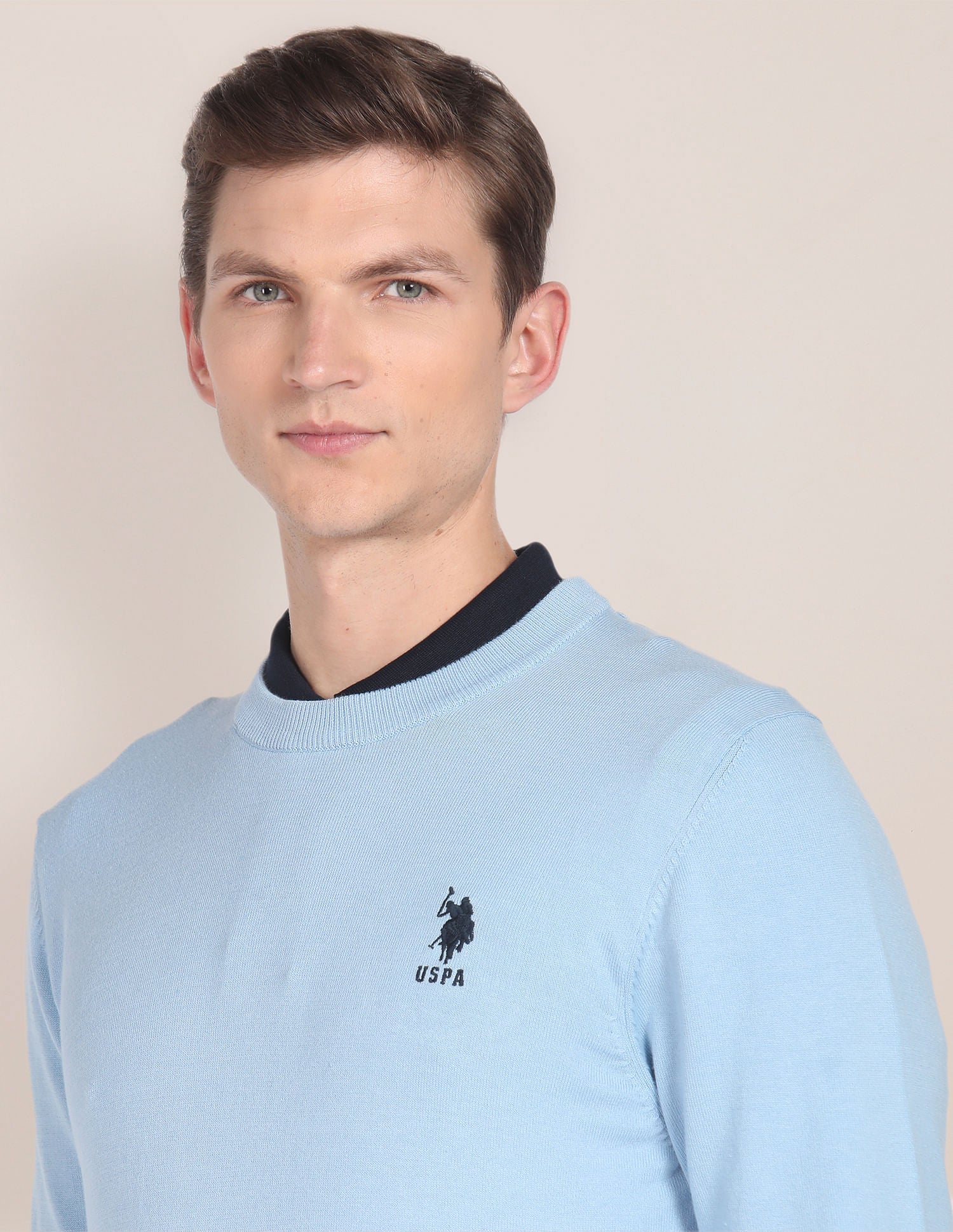 Crew Neck Solid Sweater - Image 7
