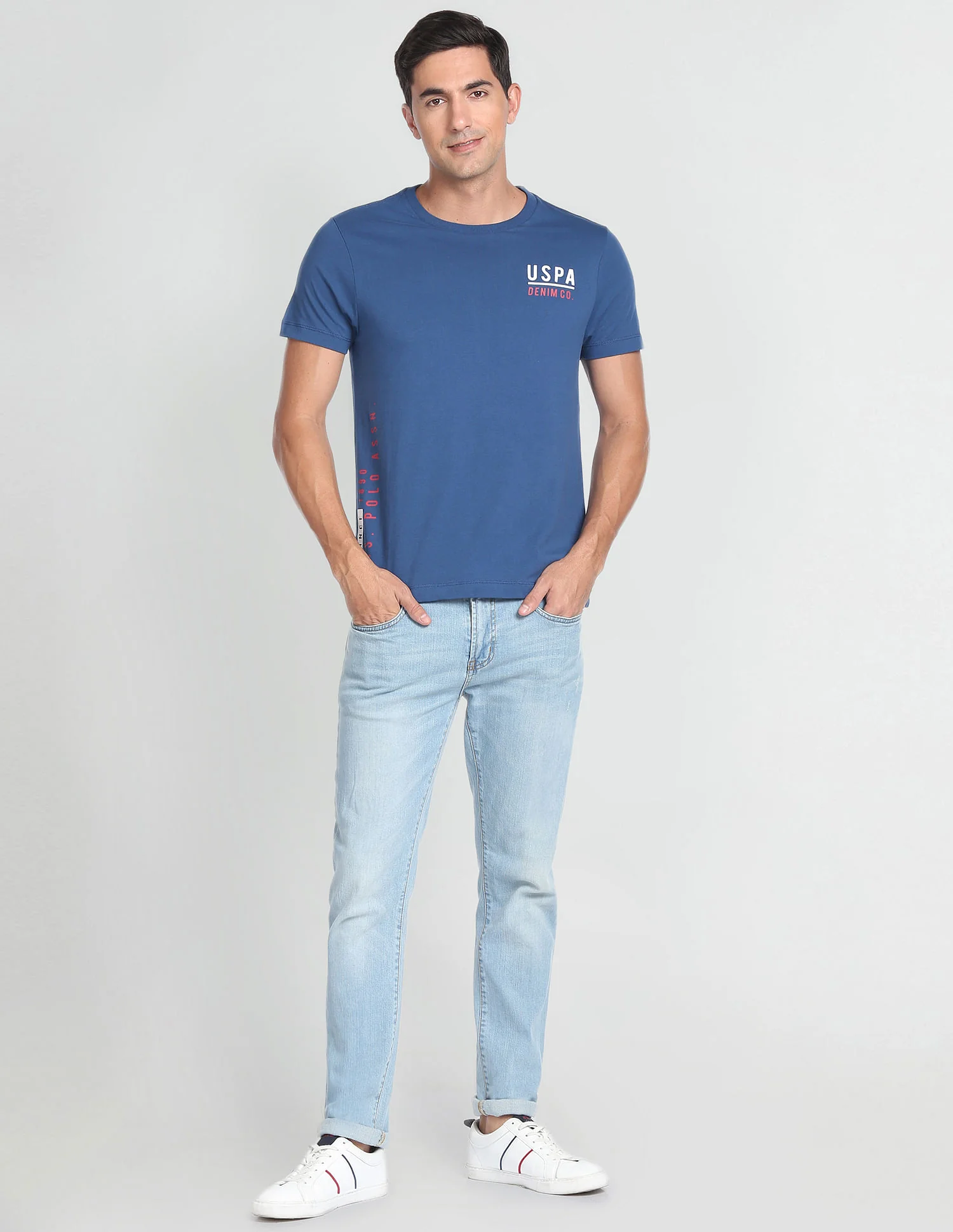 Crew Neck Solid T-Shirt - Image 3
