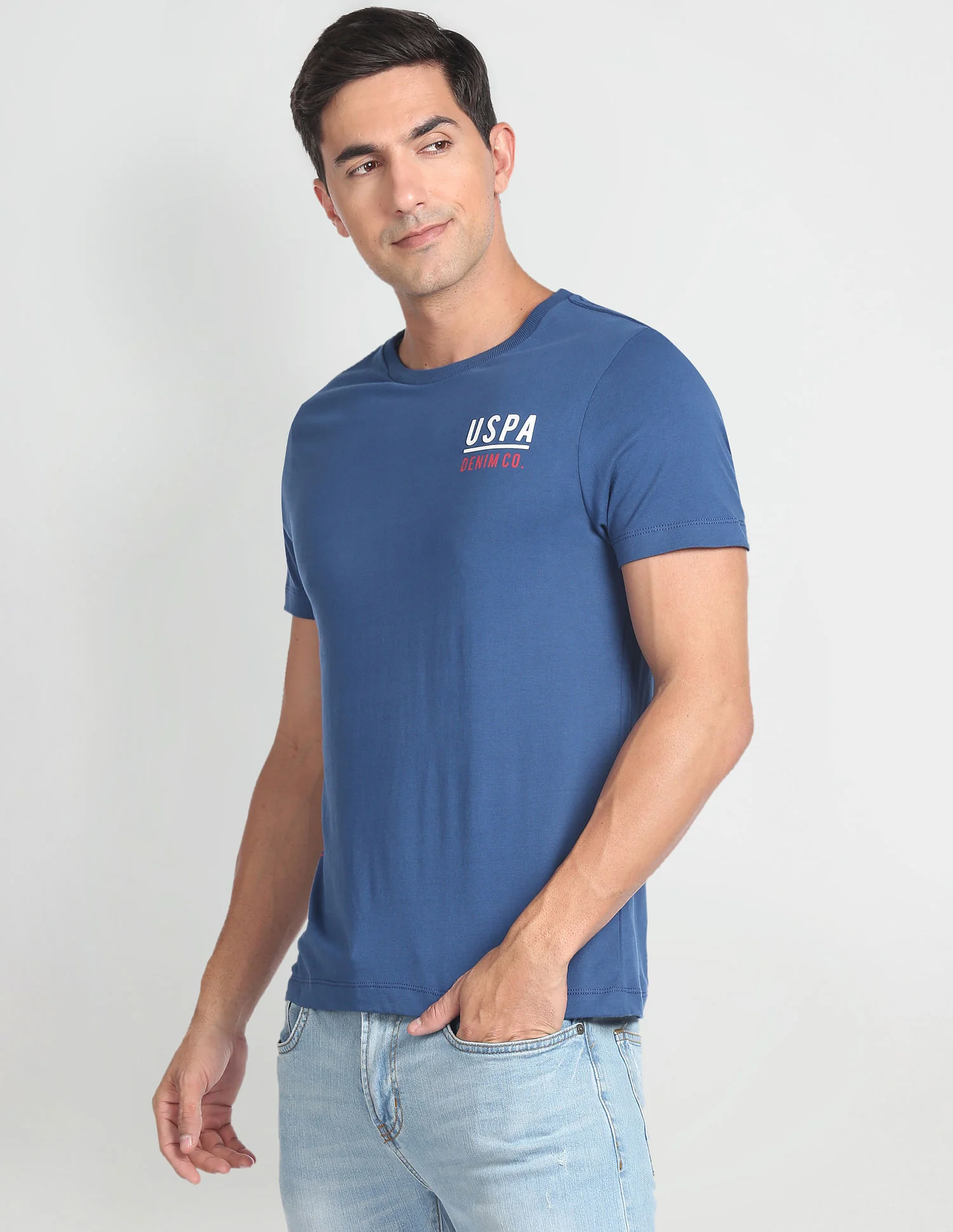 Crew Neck Solid T-Shirt - Image 4
