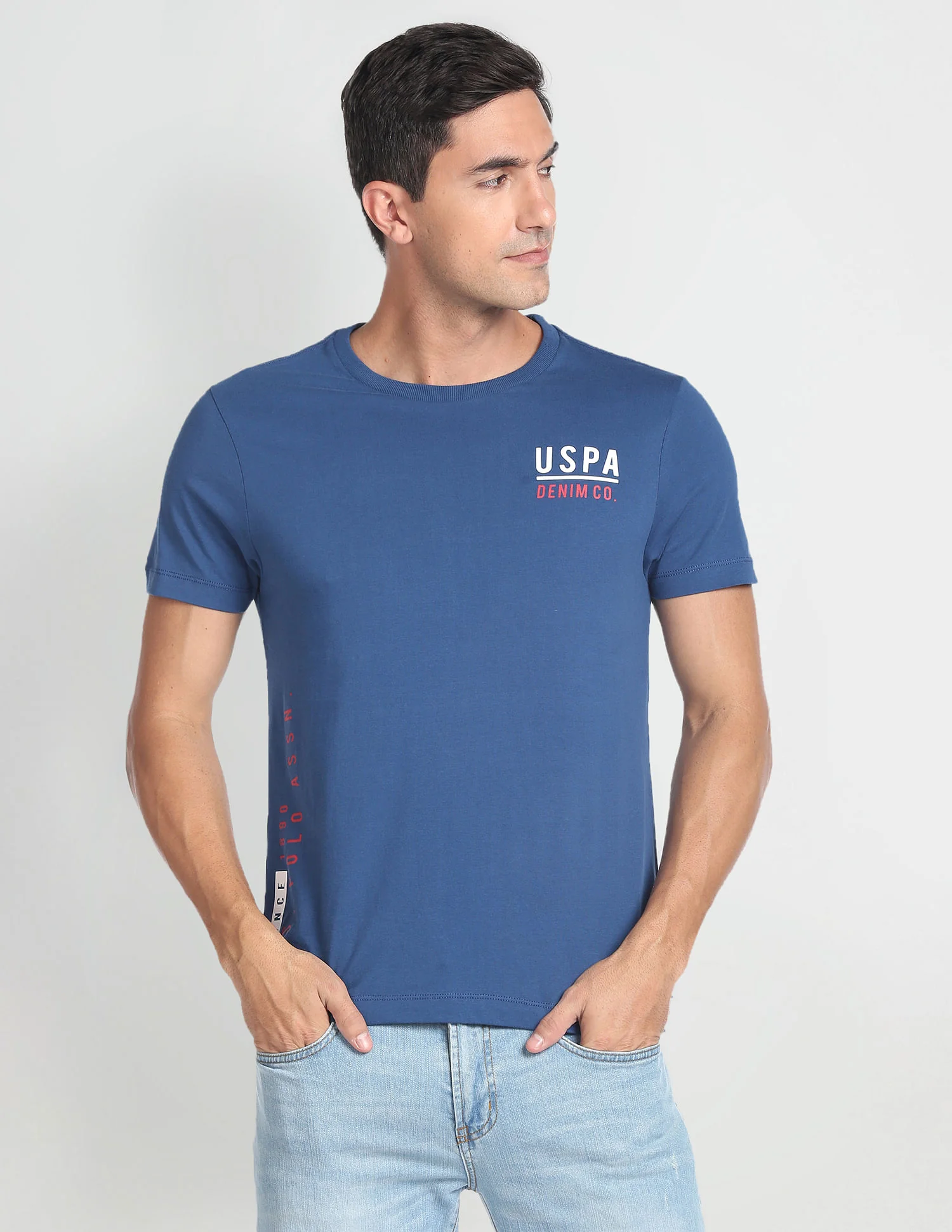 Crew Neck Solid T-Shirt - Image 6