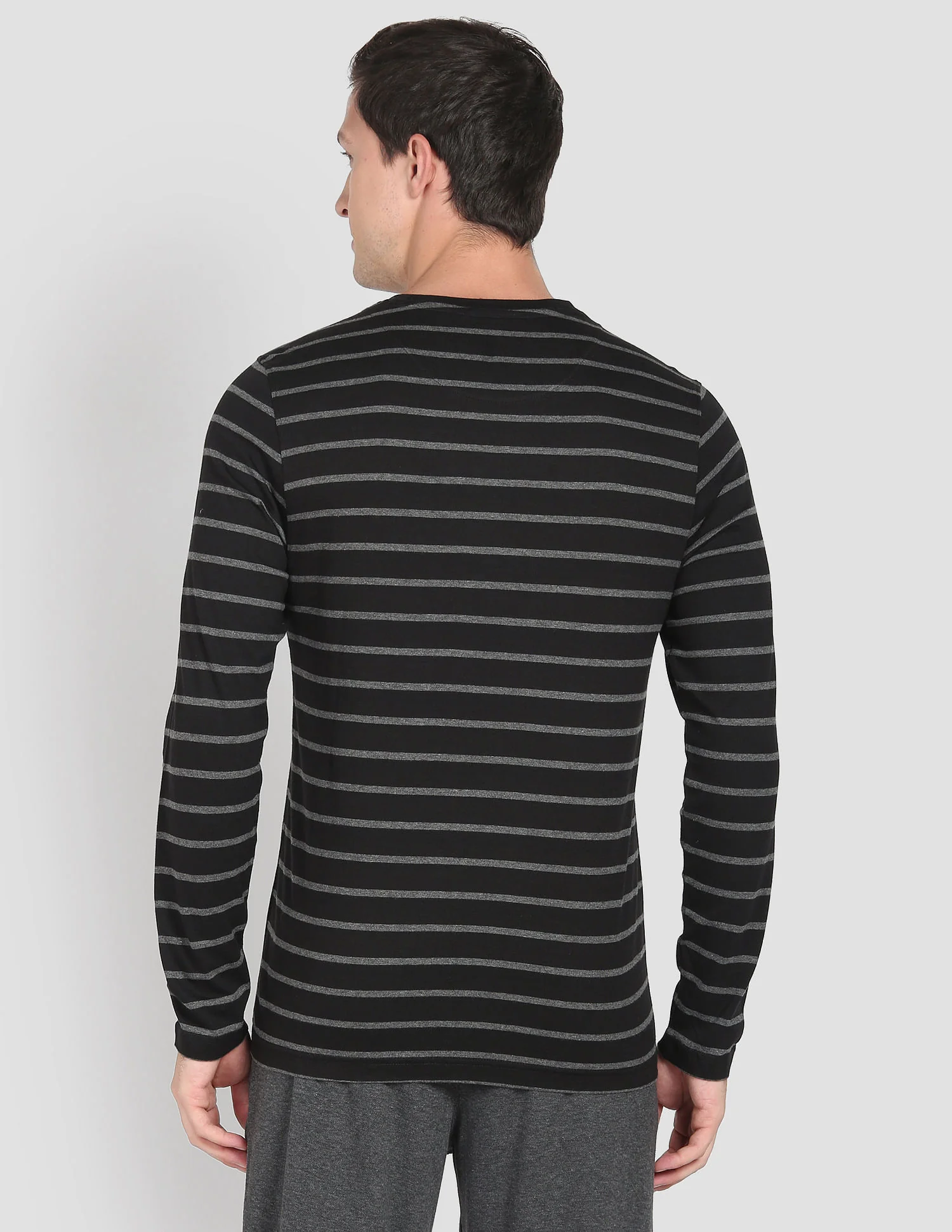 Crew Neck Stripe I689 Lounge T-Shirt - Pack Of 1 - Image 5