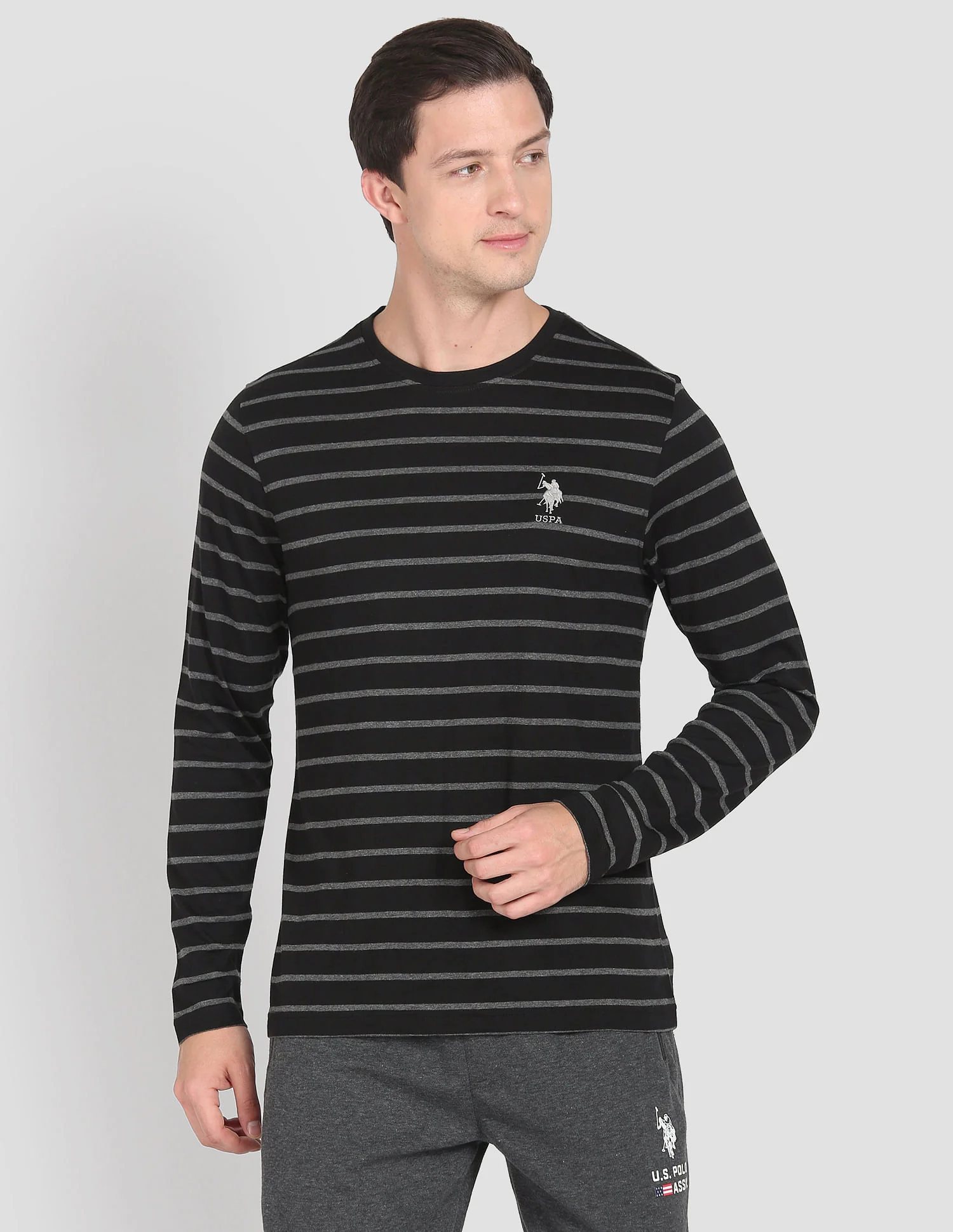 Crew Neck Stripe I689 Lounge T-Shirt - Pack Of 1 - Image 6