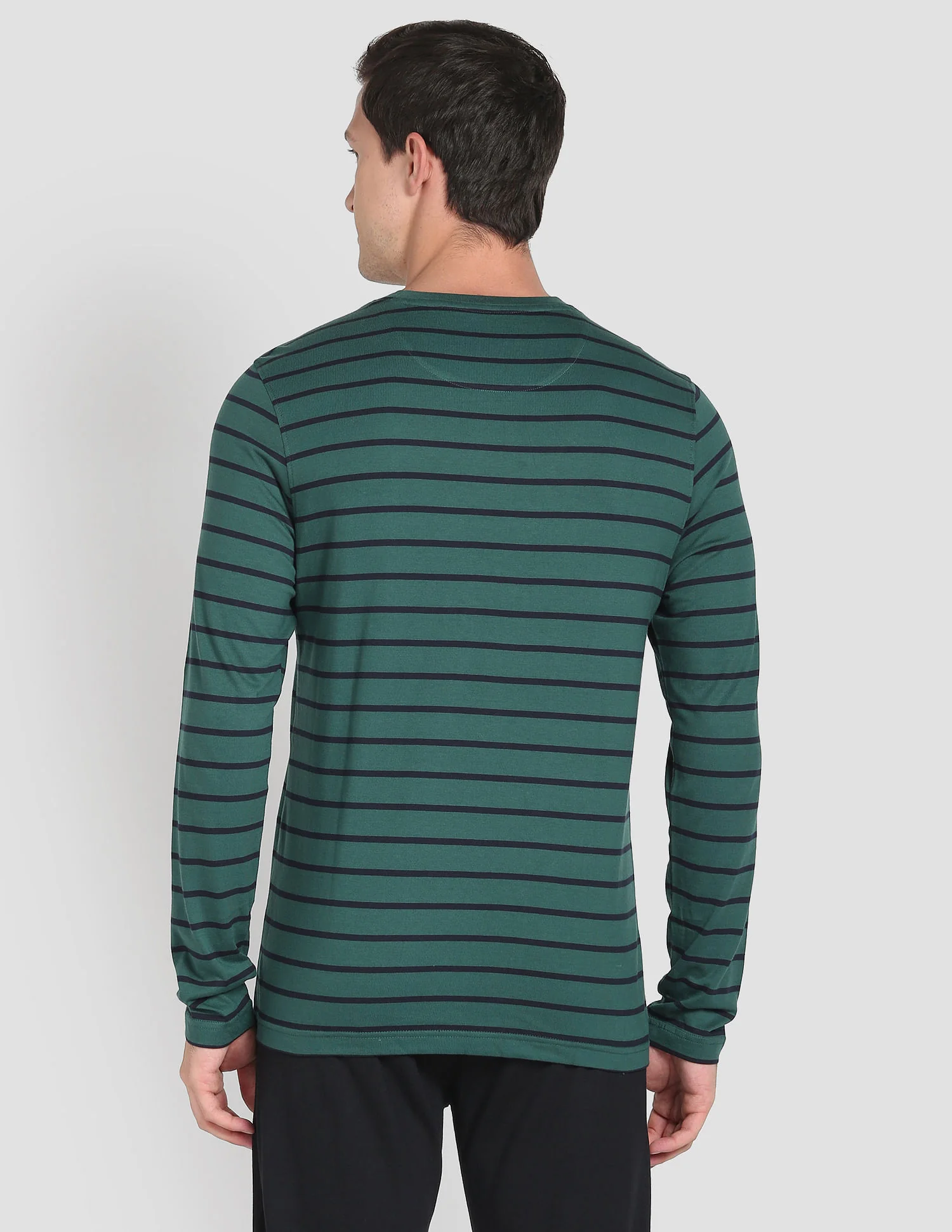 Crew Neck Stripe I694 Lounge T-Shirt - Pack Of 1 - Image 5