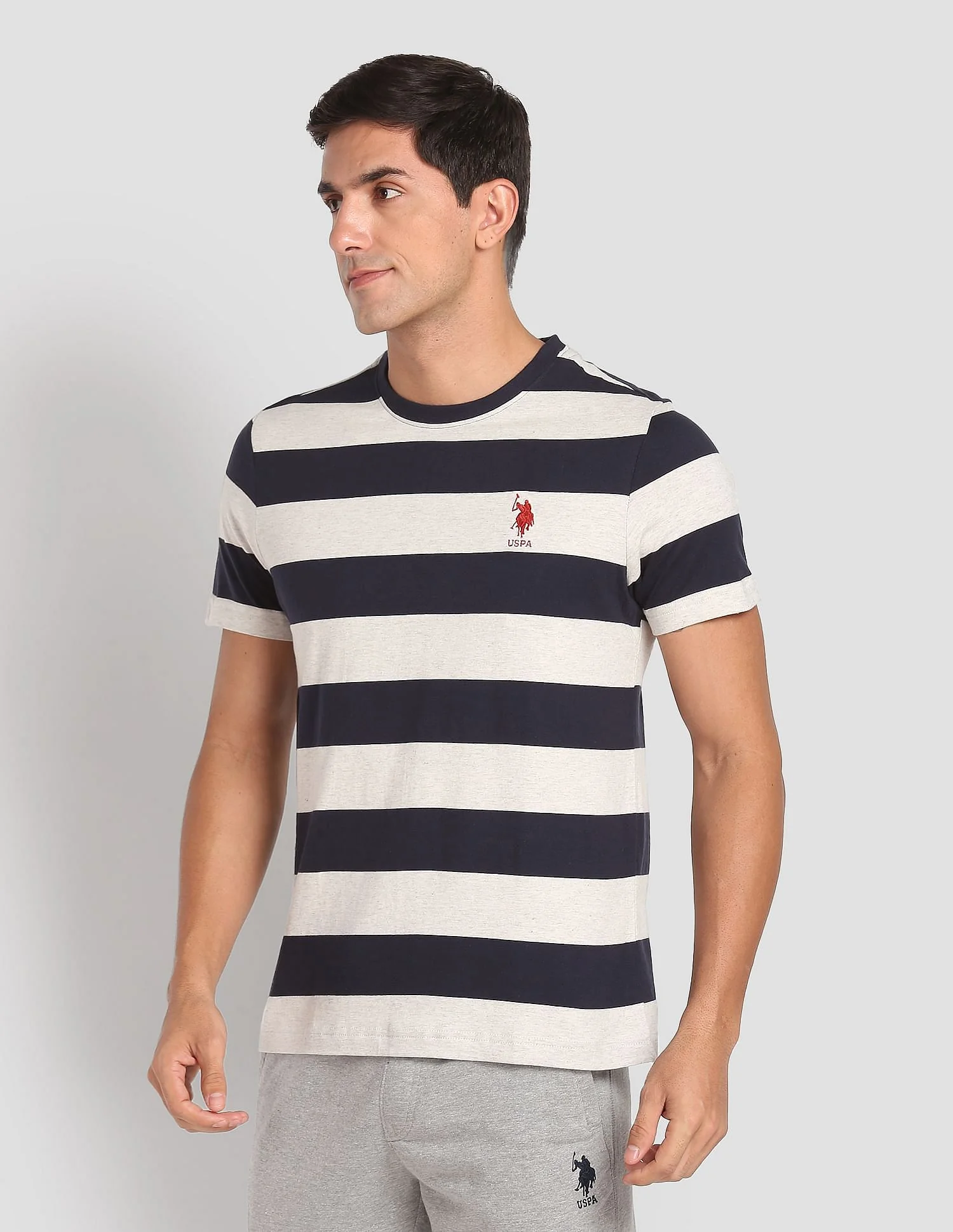 Crew Neck Striped I688 Lounge T-Shirt - Pack Of 1 - Image 4