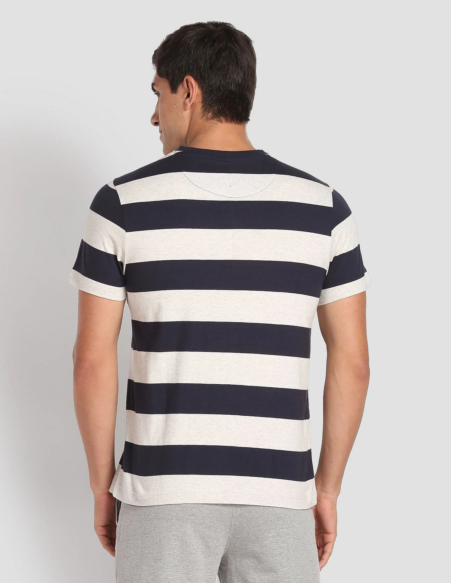 Crew Neck Striped I688 Lounge T-Shirt - Pack Of 1 - Image 5