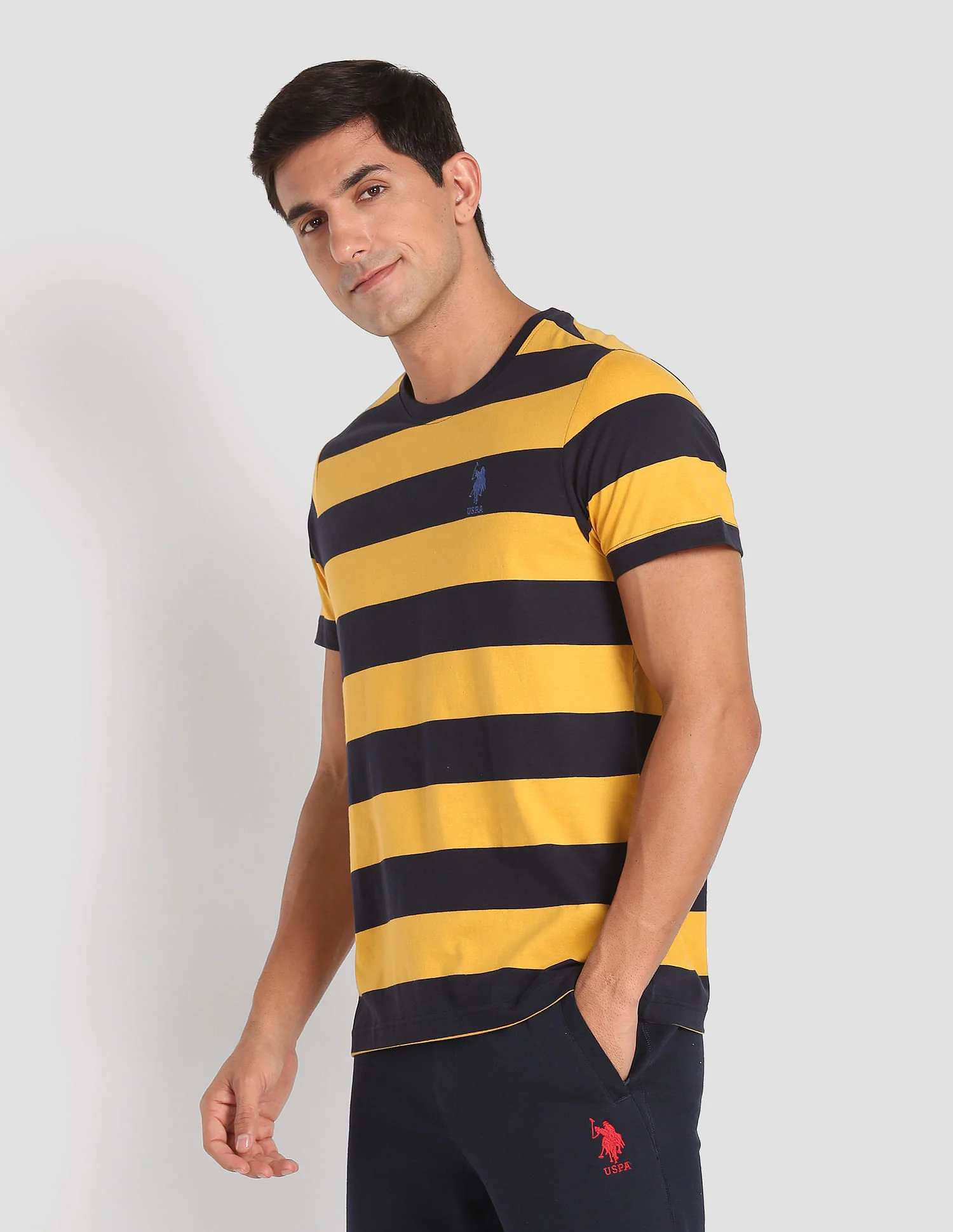 Crew Neck Striped I688 Lounge T-Shirt - Pack Of 1 - Image 4