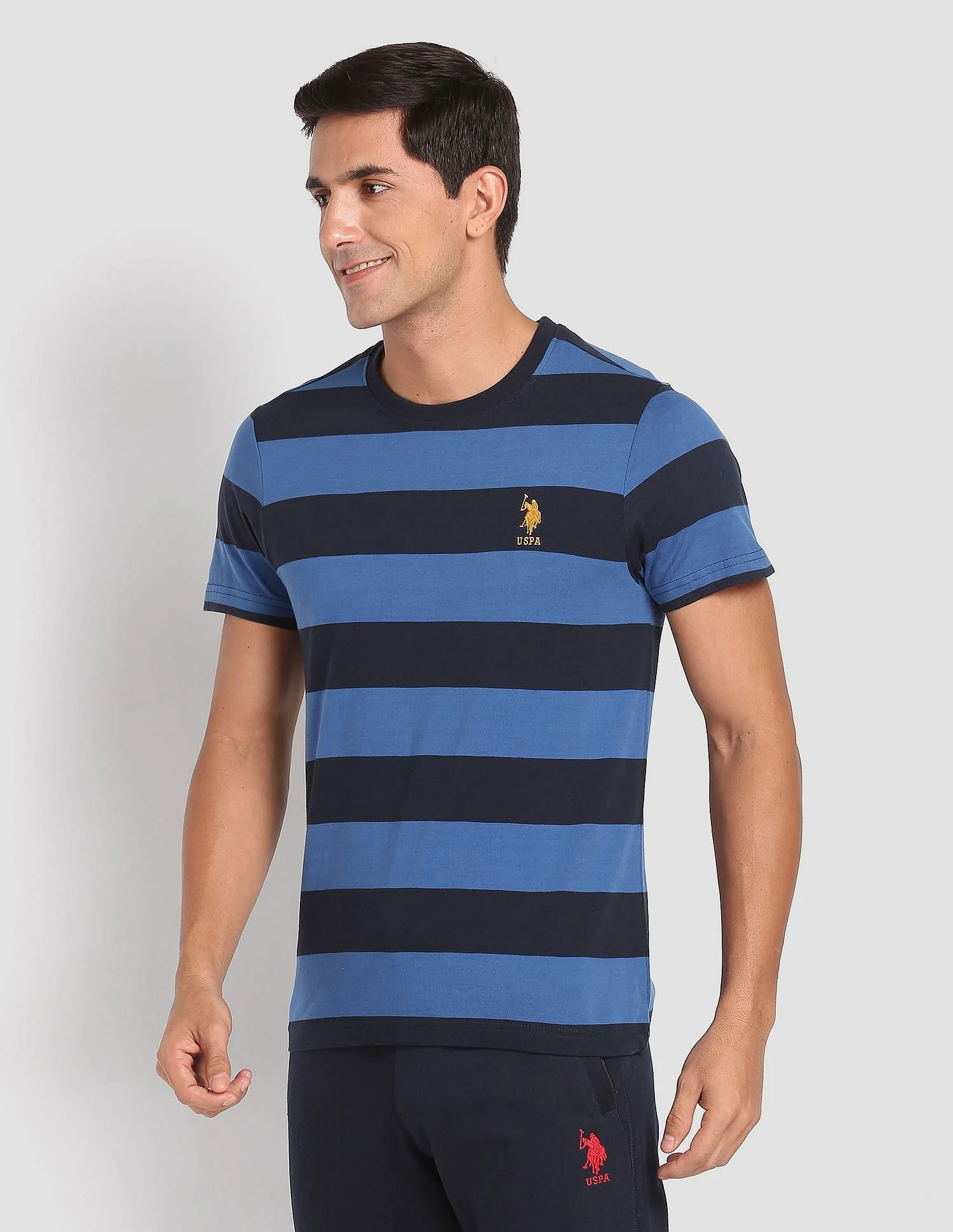 Crew Neck Striped I688 Lounge T-Shirt - Pack Of 1 - Image 4