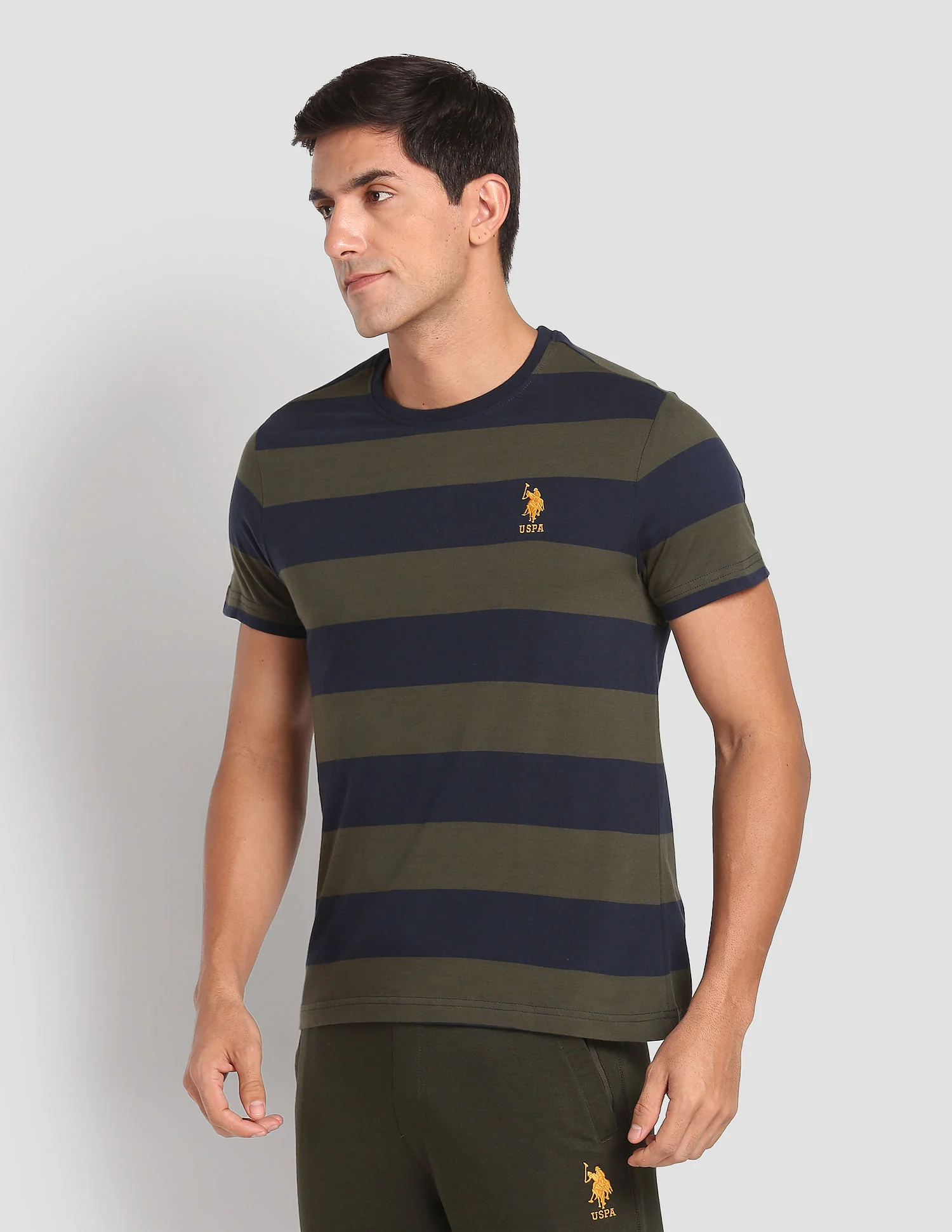 Crew Neck Striped I688 Lounge T-Shirt - Pack Of 1 - Image 4