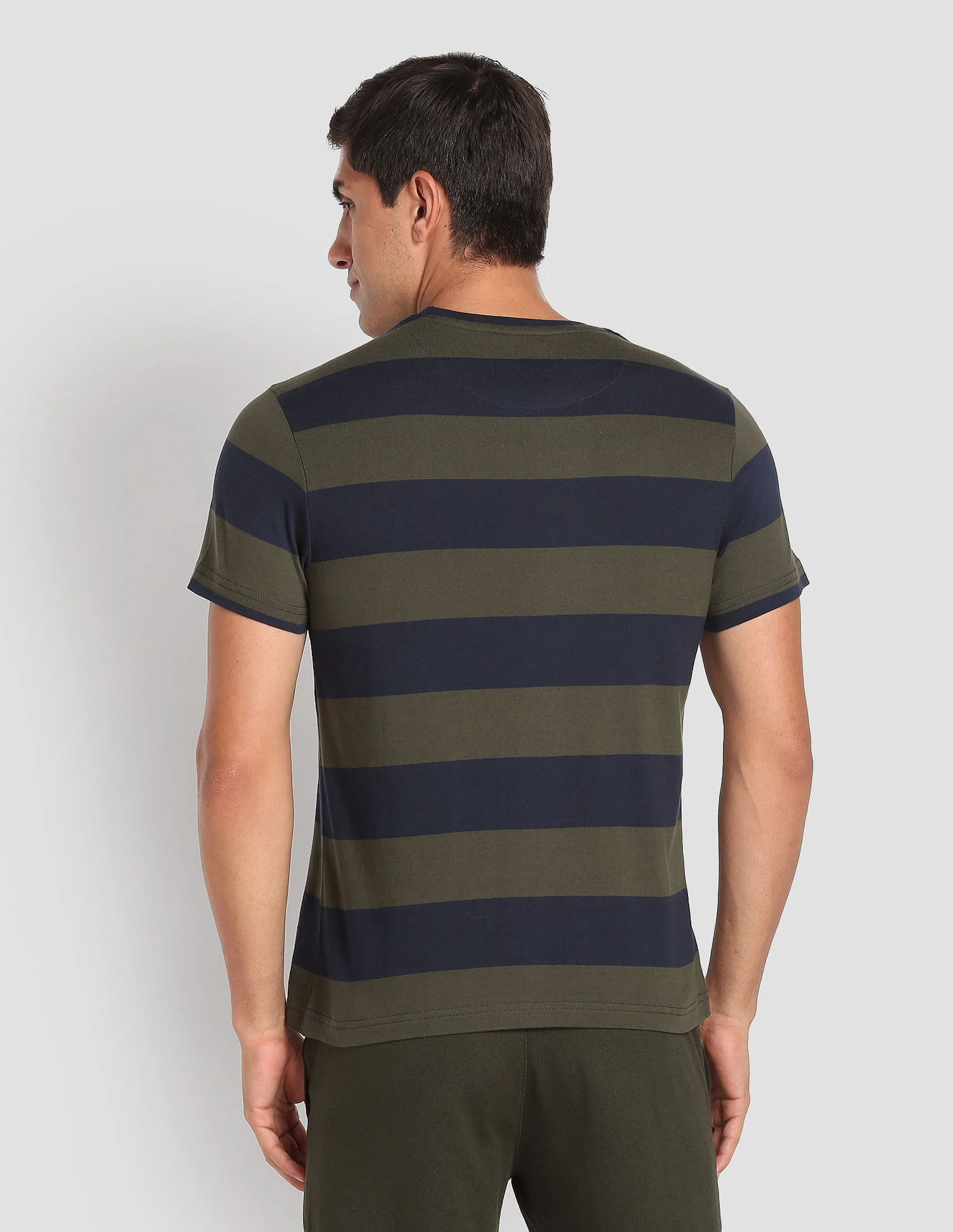 Crew Neck Striped I688 Lounge T-Shirt - Pack Of 1 - Image 5