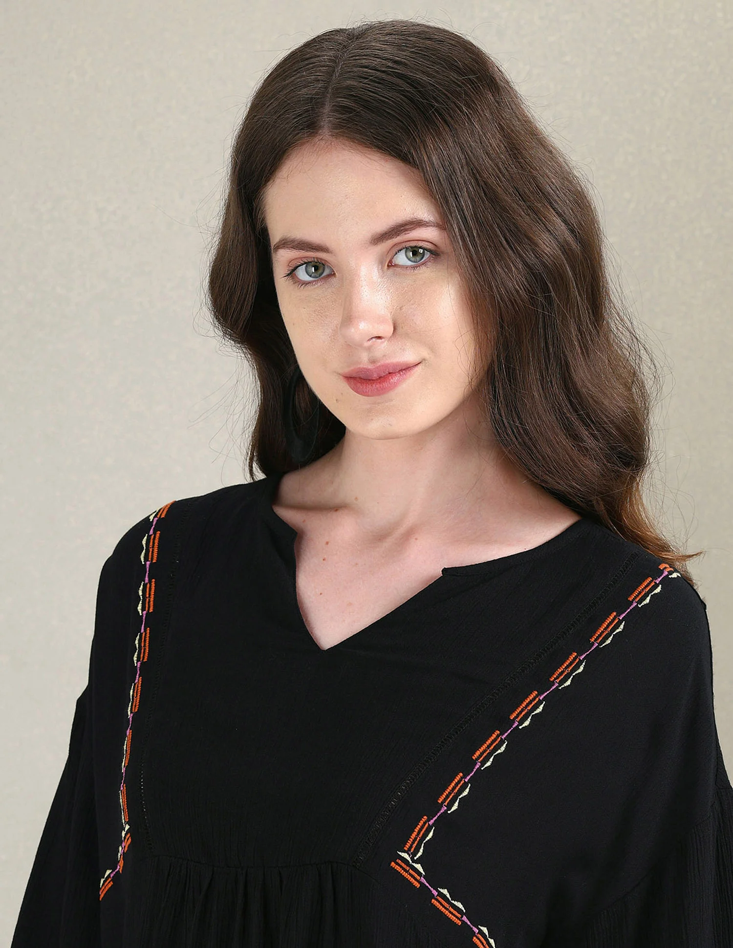 Crinkle Viscose Relaxed Top - Image 7