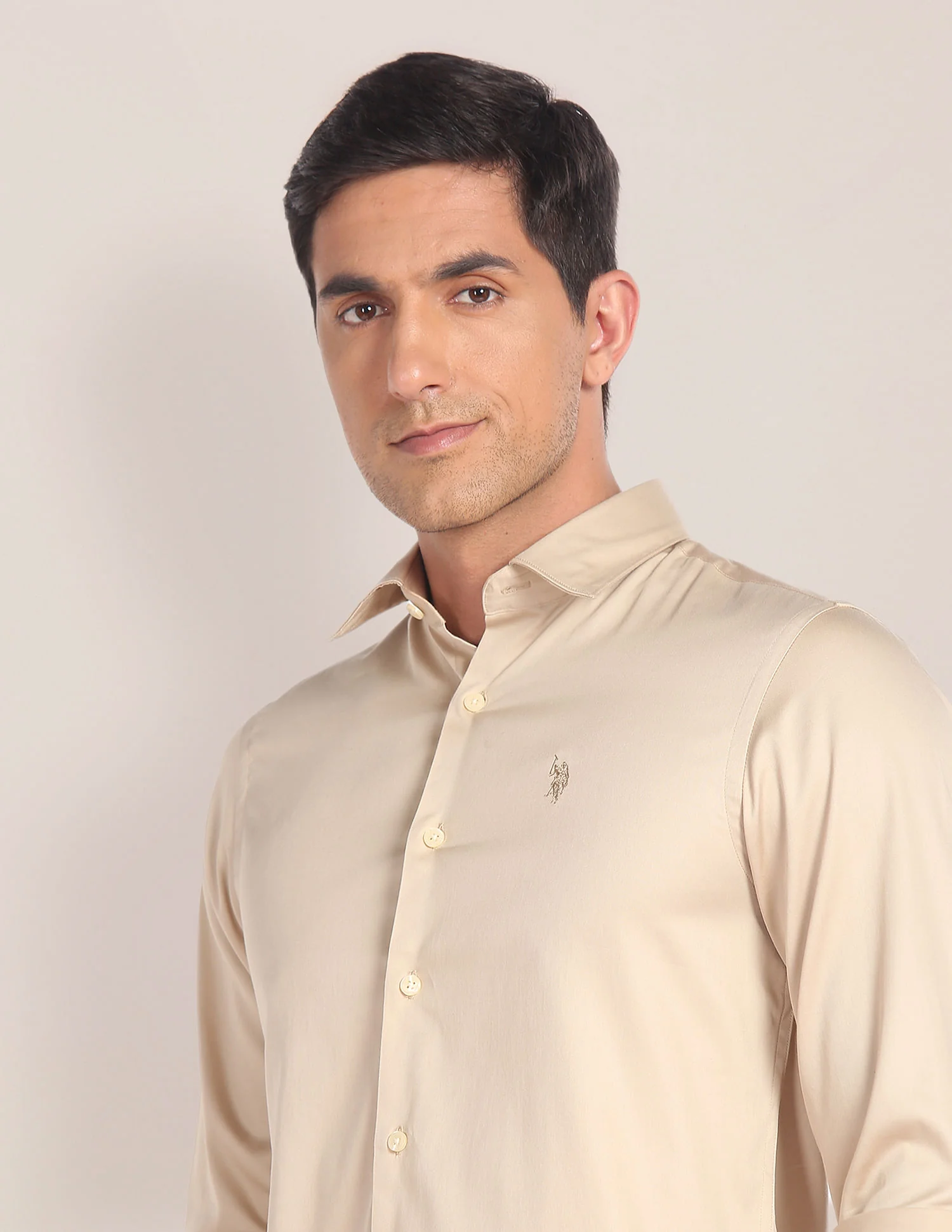 Cutaway Collar Solid Shirt - Image 7