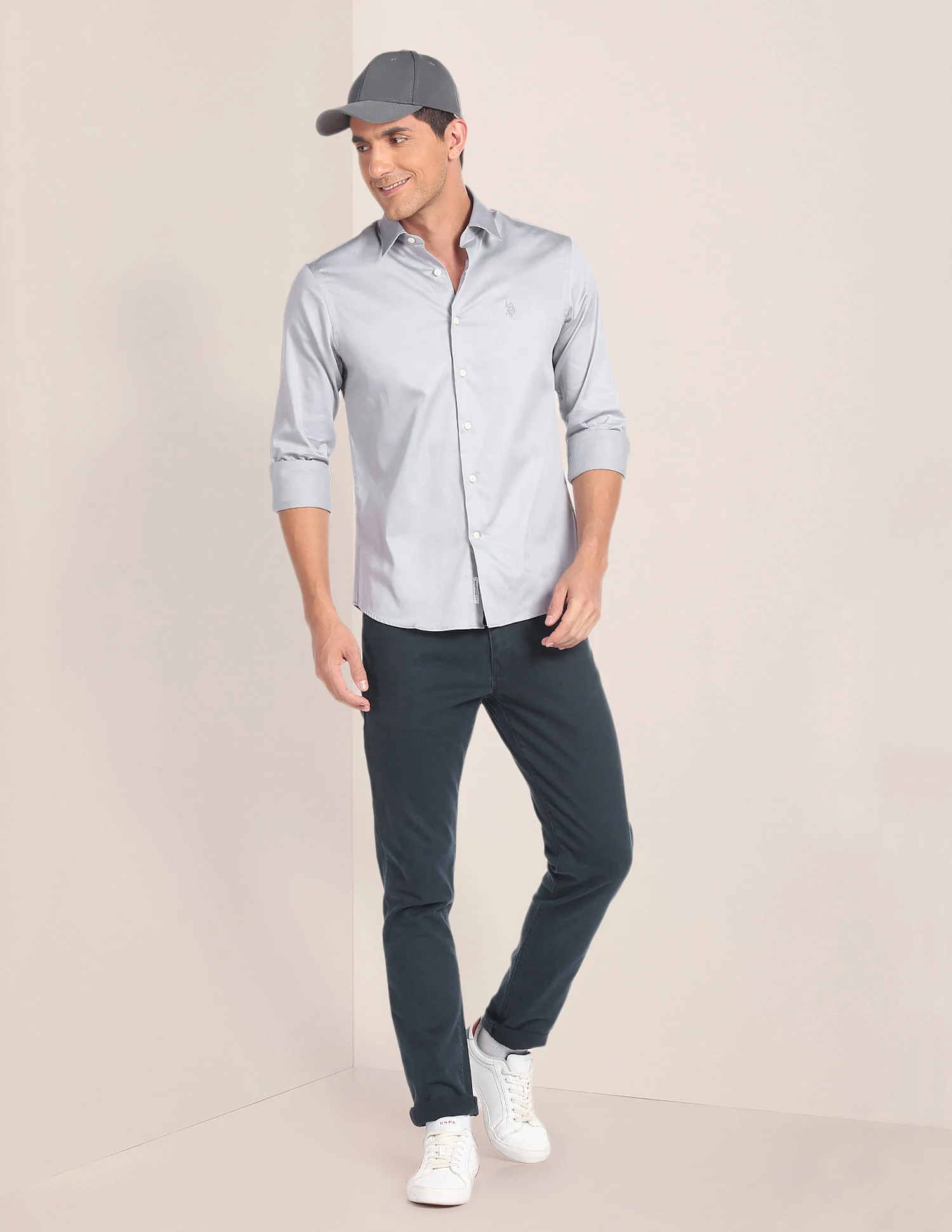 Cutaway Collar Solid Shirt - Image 3