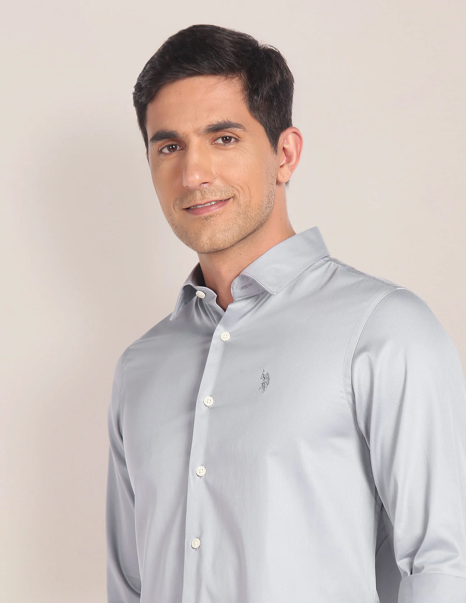 Cutaway Collar Solid Shirt - Image 7