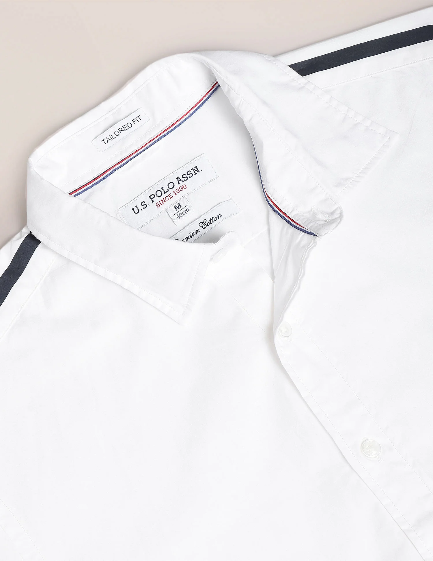 Cutaway Collar Solid Shirt - Image 2