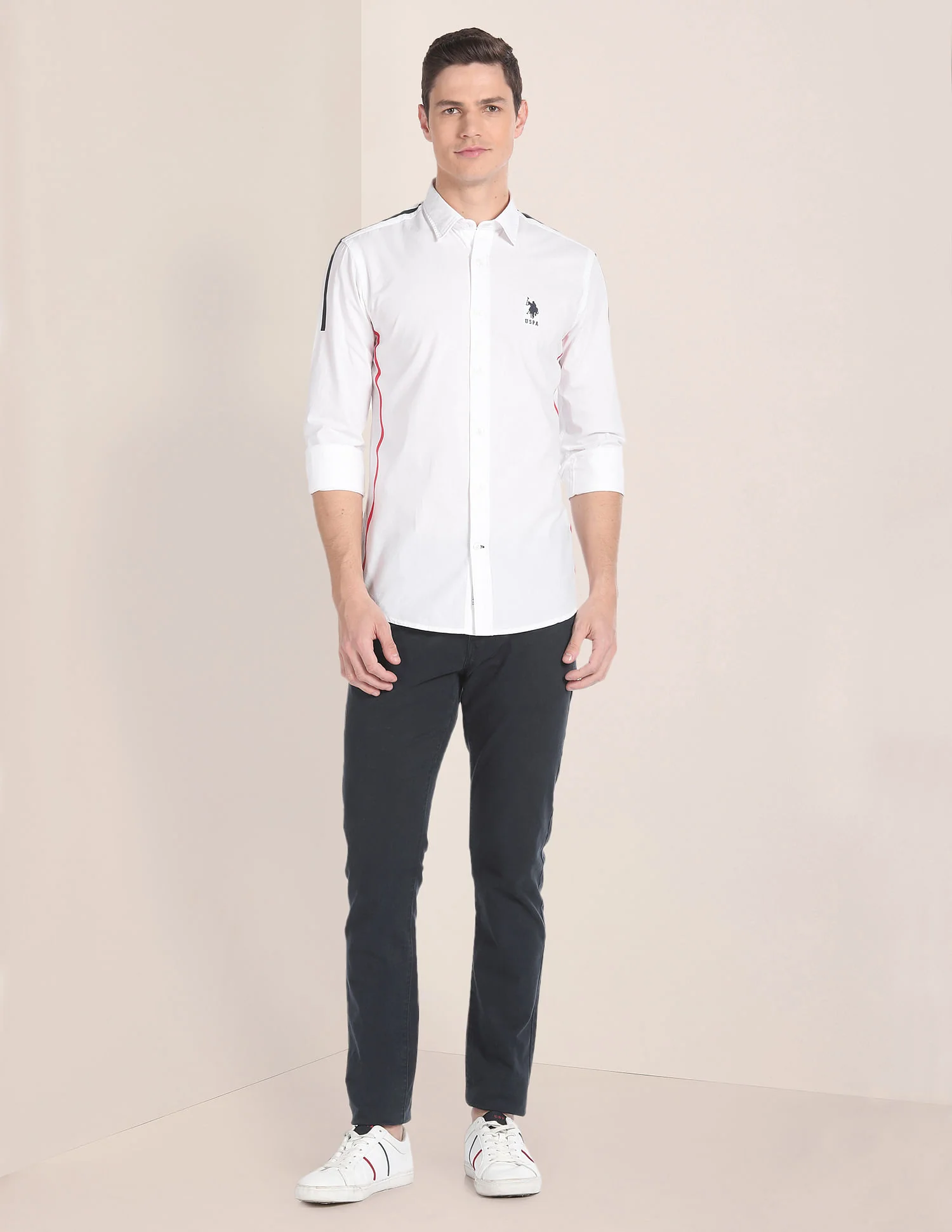 Cutaway Collar Solid Shirt - Image 3