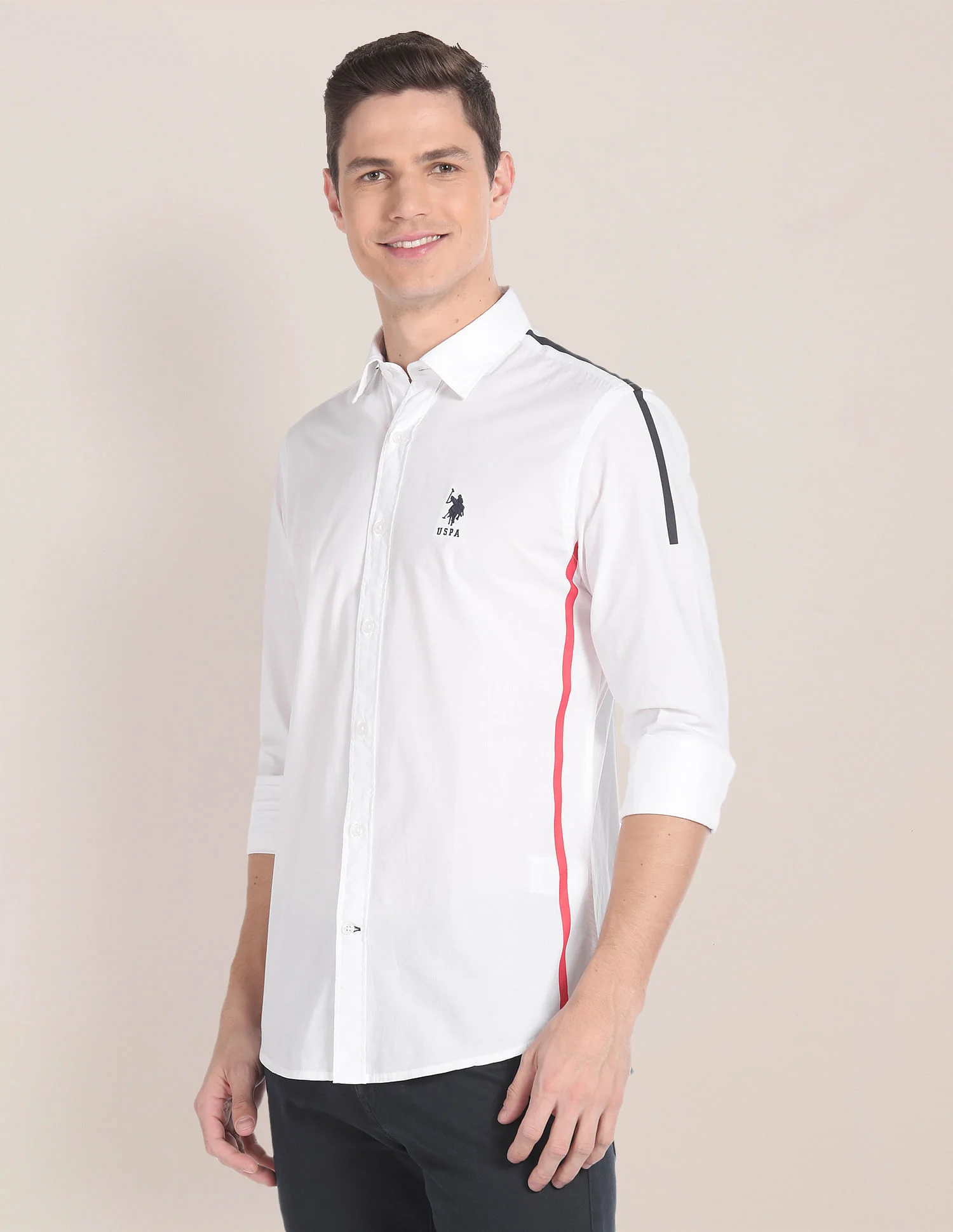 Cutaway Collar Solid Shirt - Image 4